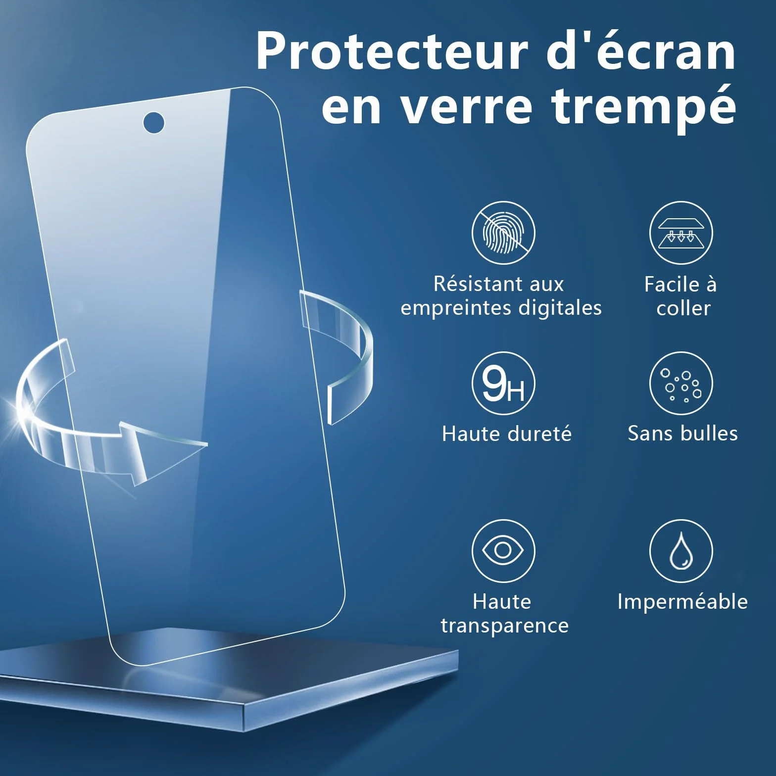 NEW'C Verre Trempé pour Google Pixel 9a Lot de 3, Dureté 9H, Ultra Résistant