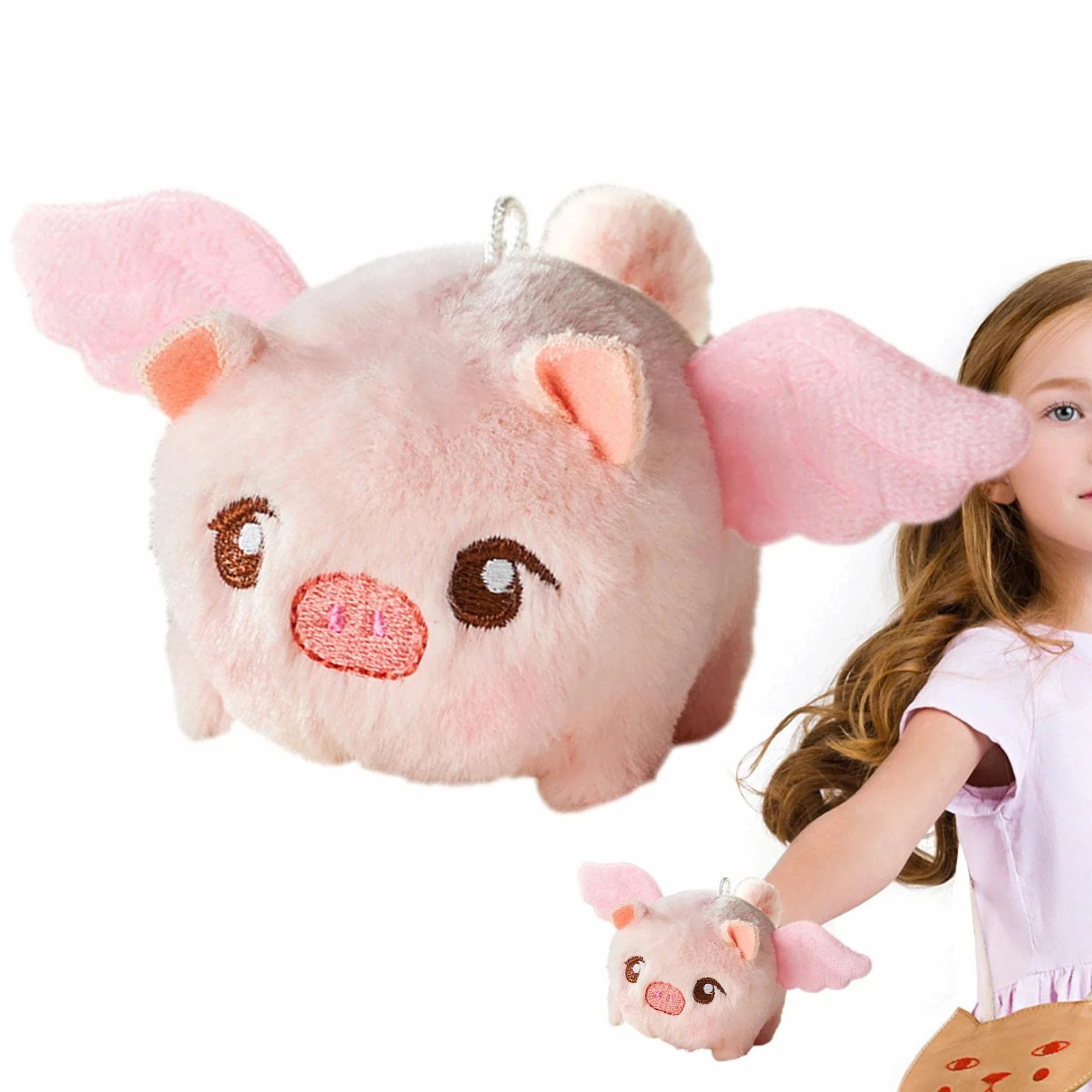 Peluche Cochon Rotation Queue Mécanique Marche