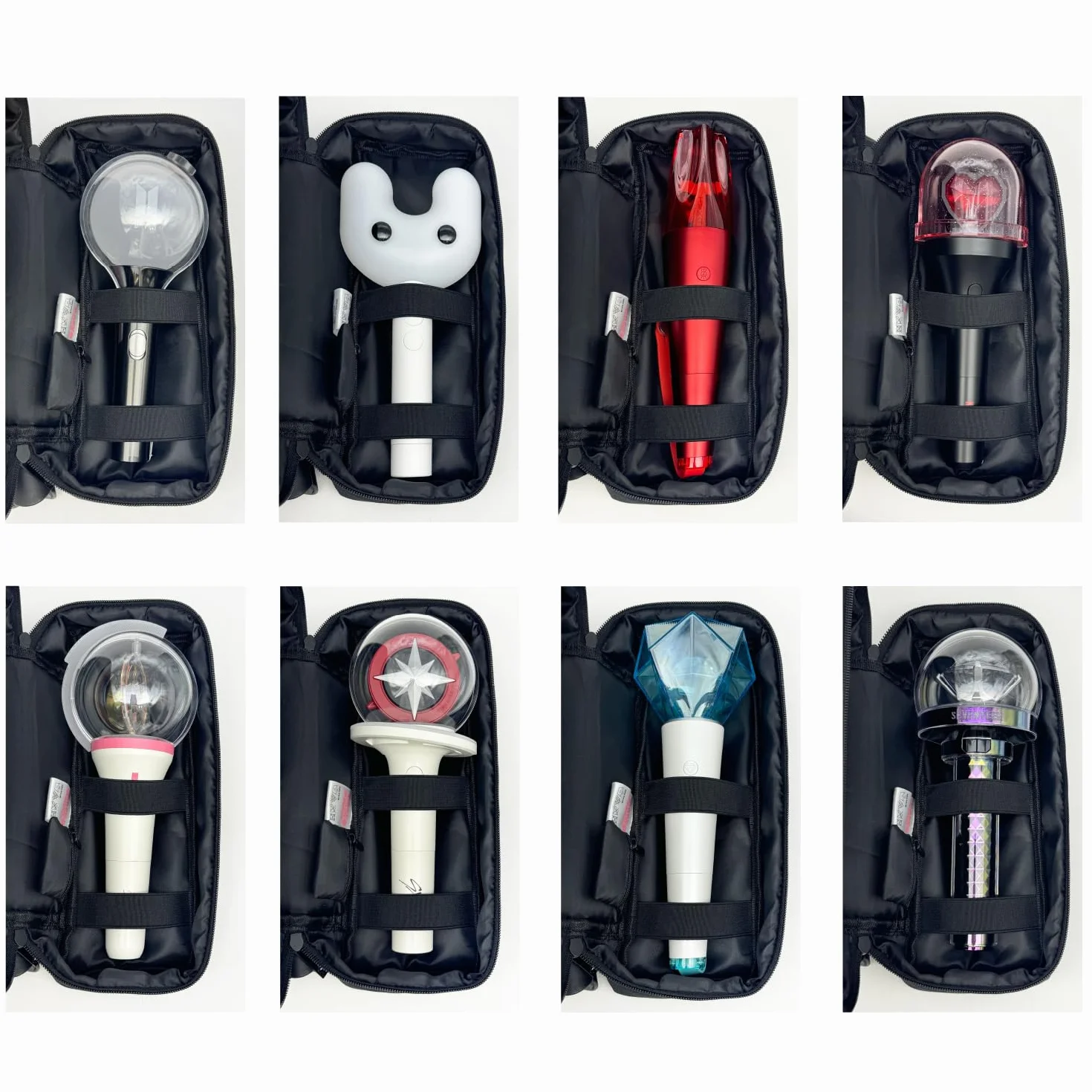Light Stick Pouch for Kpop Fans with Adjustable Strap and Soft Protection