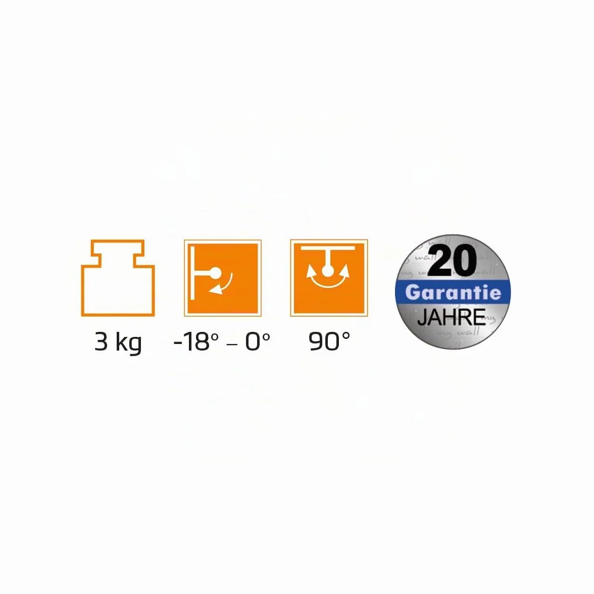 my wall Sonos Era100 HS40WL Lot de 2 Supports muraux pour Sonos Era100, inclinable, pivotant, Peu encombrant, Parfaitement réglable, Support Sonos avec Gestion des câbles