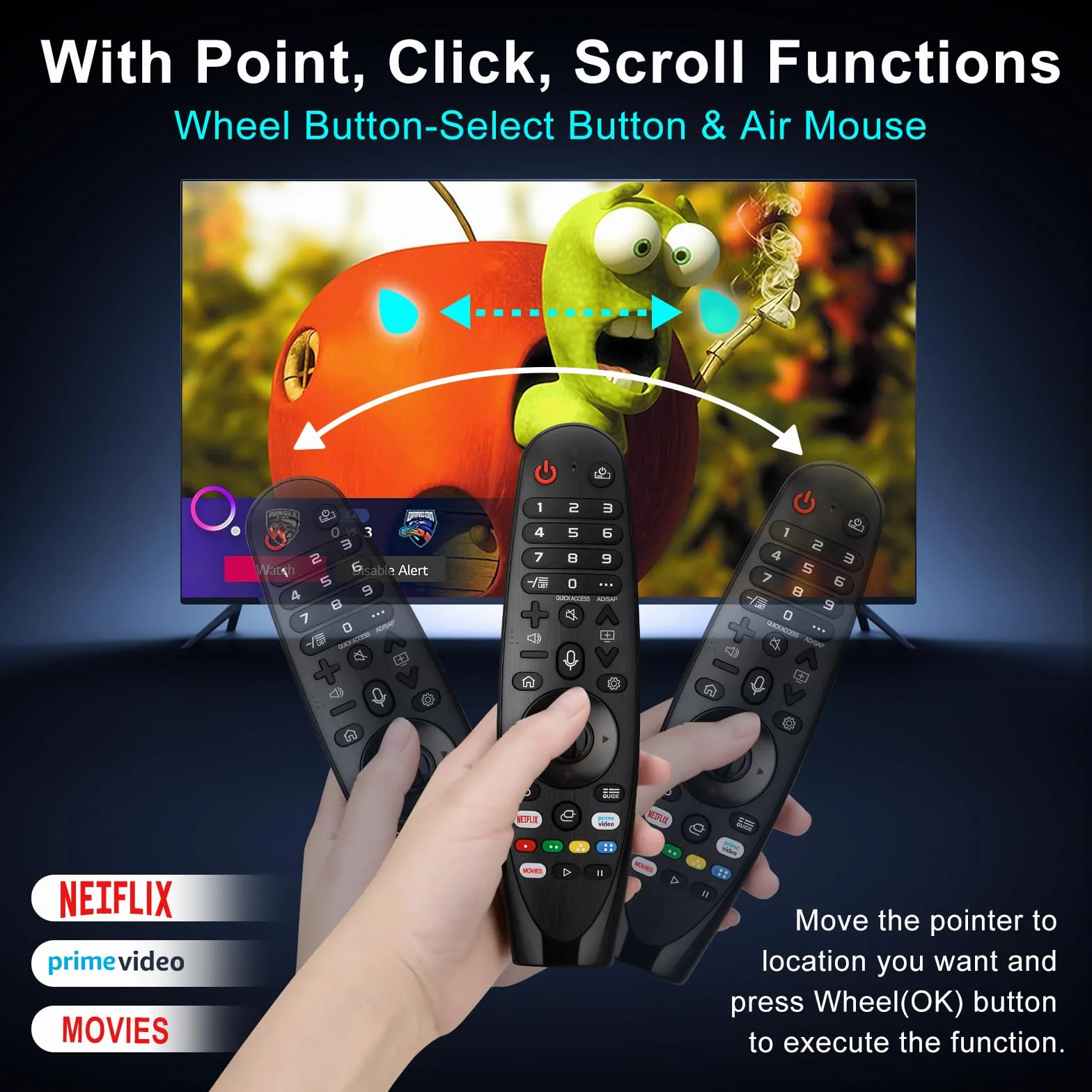 Télécommande-Universelle-pour-LG-Smart-TV, télécommande-Magique-pour-LG Nanocell UHD LED LCD HD Smart TV