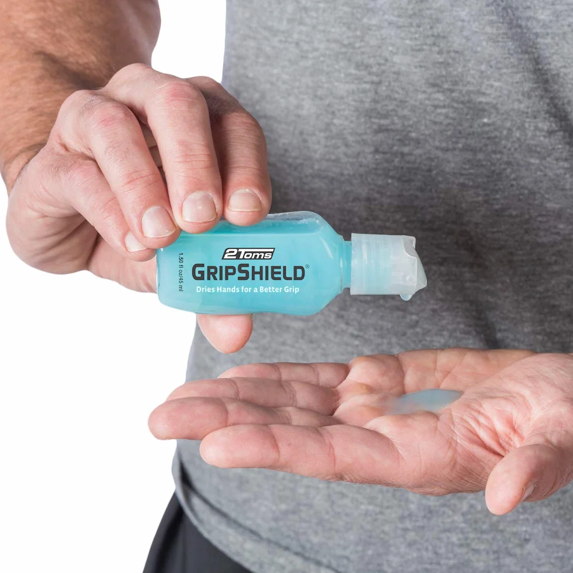 2Toms GripShield Lotion Anti-Transpiration 45 ml – Meilleure Grip pour Sports, Transparent pour Mains Athlètes