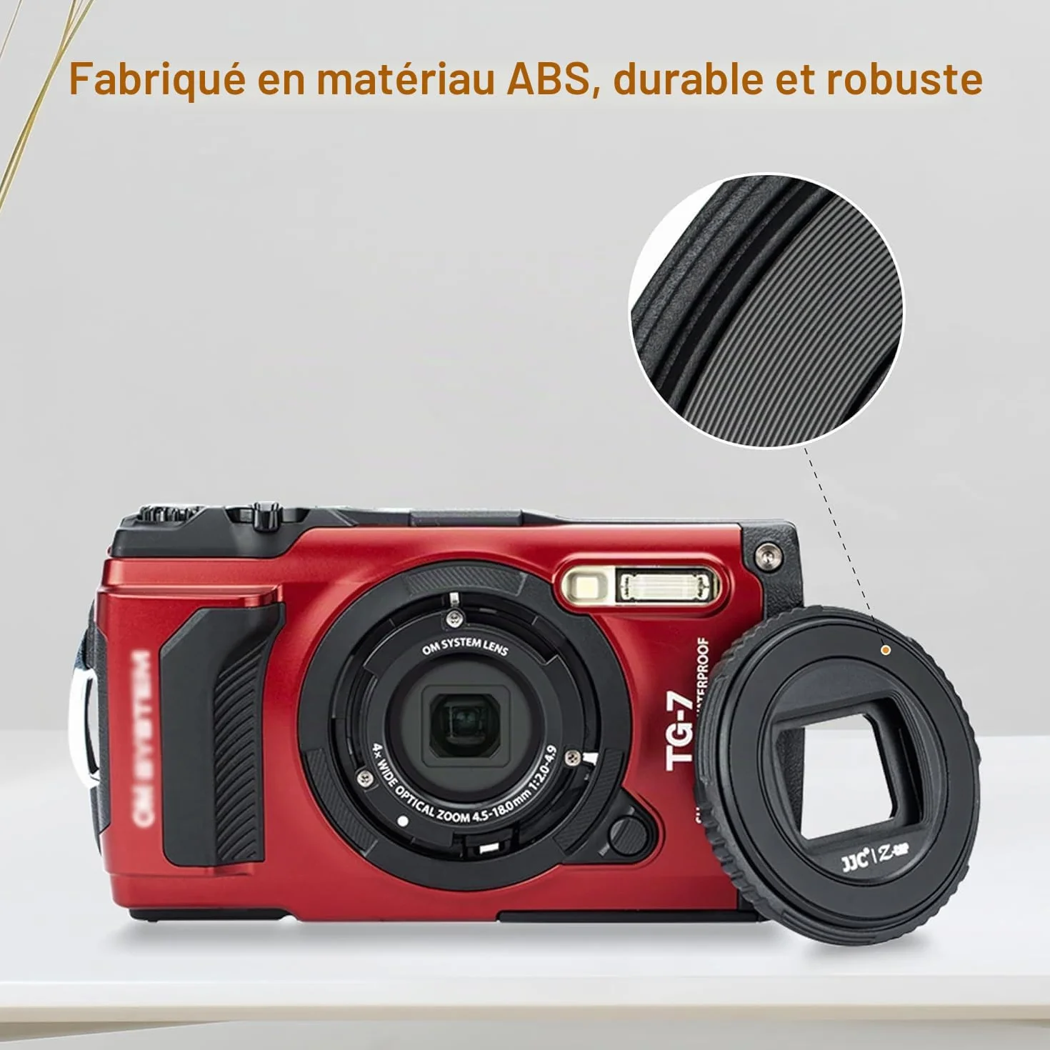JJC Bouchon de Protection d'objectif pour Appareil Photo Olympus Tough TG-7, TG-6, TG-5, TG-4, TG-3, TG-2 and TG-1F, Om System TG-7, Remplacement pour Olympus LB-T01