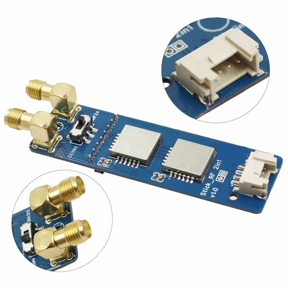 Module RF 2 en 1 pour M5Stack M5StickC PLUS2 ESP32 Compact IoT CC1101 NR F24 avec coque