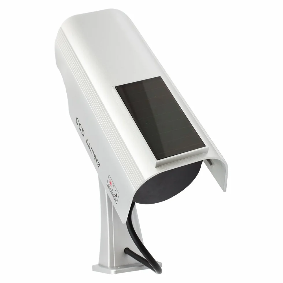 com-four® 2X Caméra factice pour l'extérieur - caméra factice avec Support Mural - Camera Exterieur - Camera factice (02 pièces)