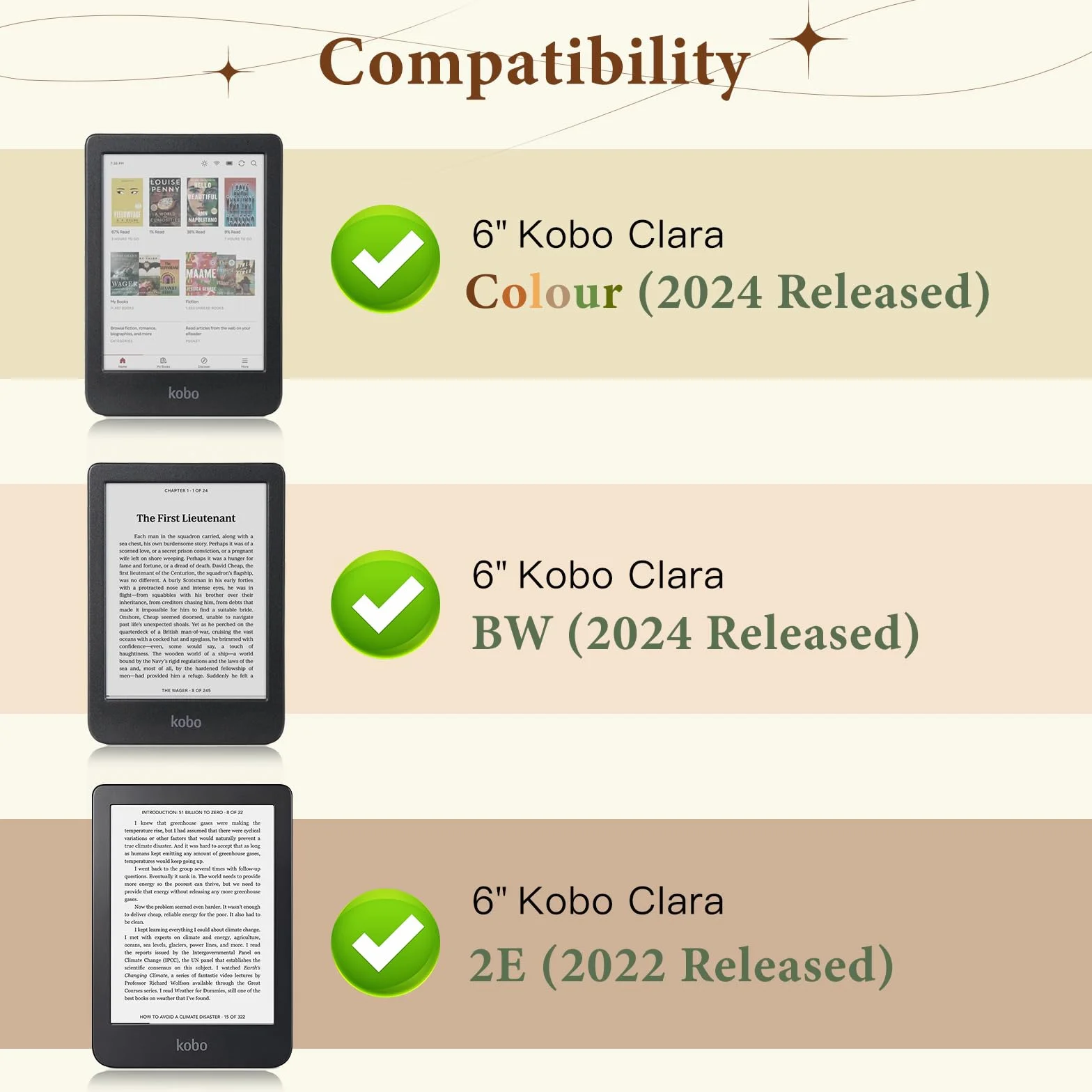 MoKo Étui pour Tolino Shine Color/Shine 5(2024)/4(2022) et Kobo Clara Colour/BW/2E 6", Coque Fine en PU avec Mise en Veille/Réveil Auto, Emplacement pour Carte, Dragonne et Support Pliable, Fleur
