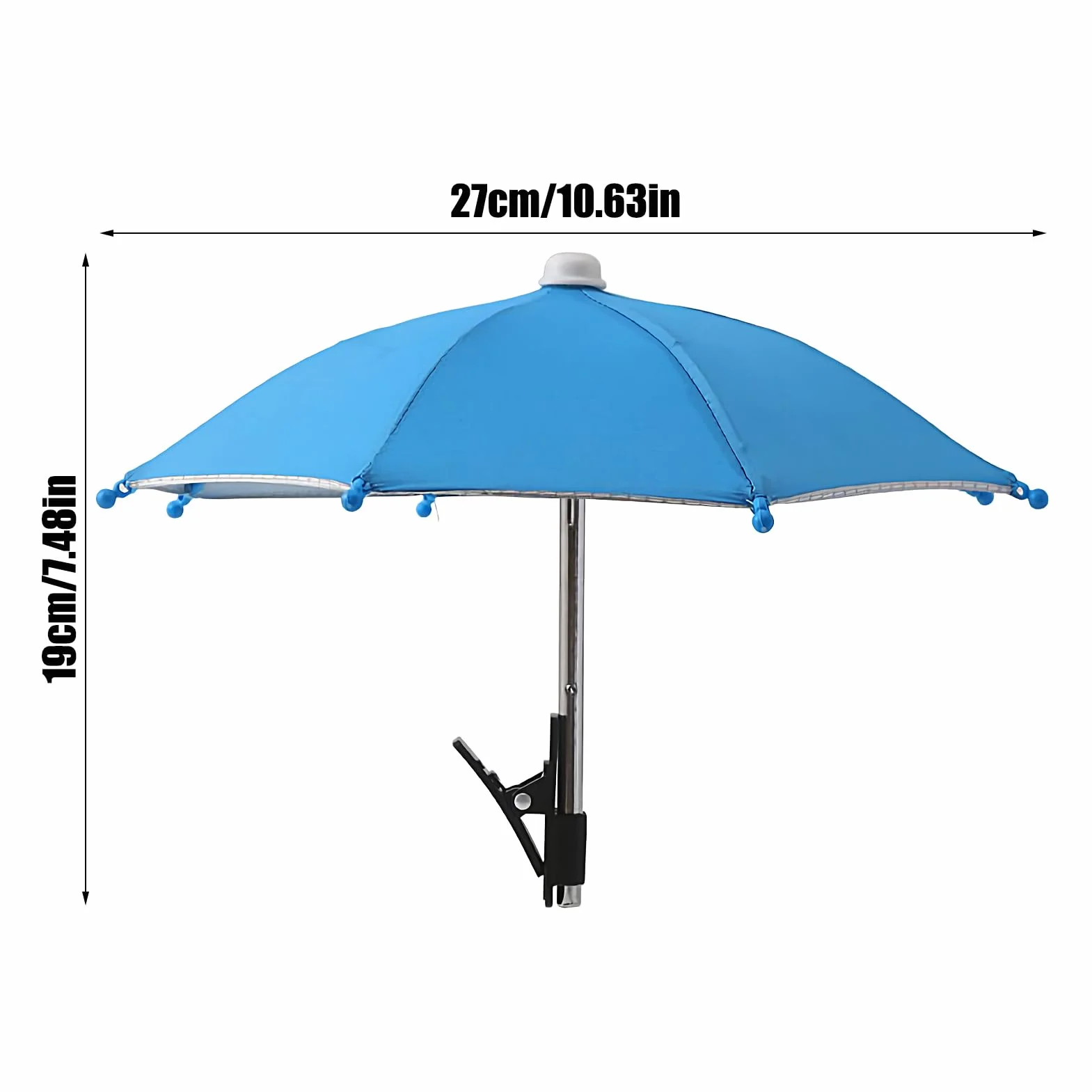 Genérico Parasol pour téléphone contre le soleil | Protection UV pour téléphone portable avec clip | Accessoires antireflets avec protection UV pour voiture, camping, plage, piscine extérieure