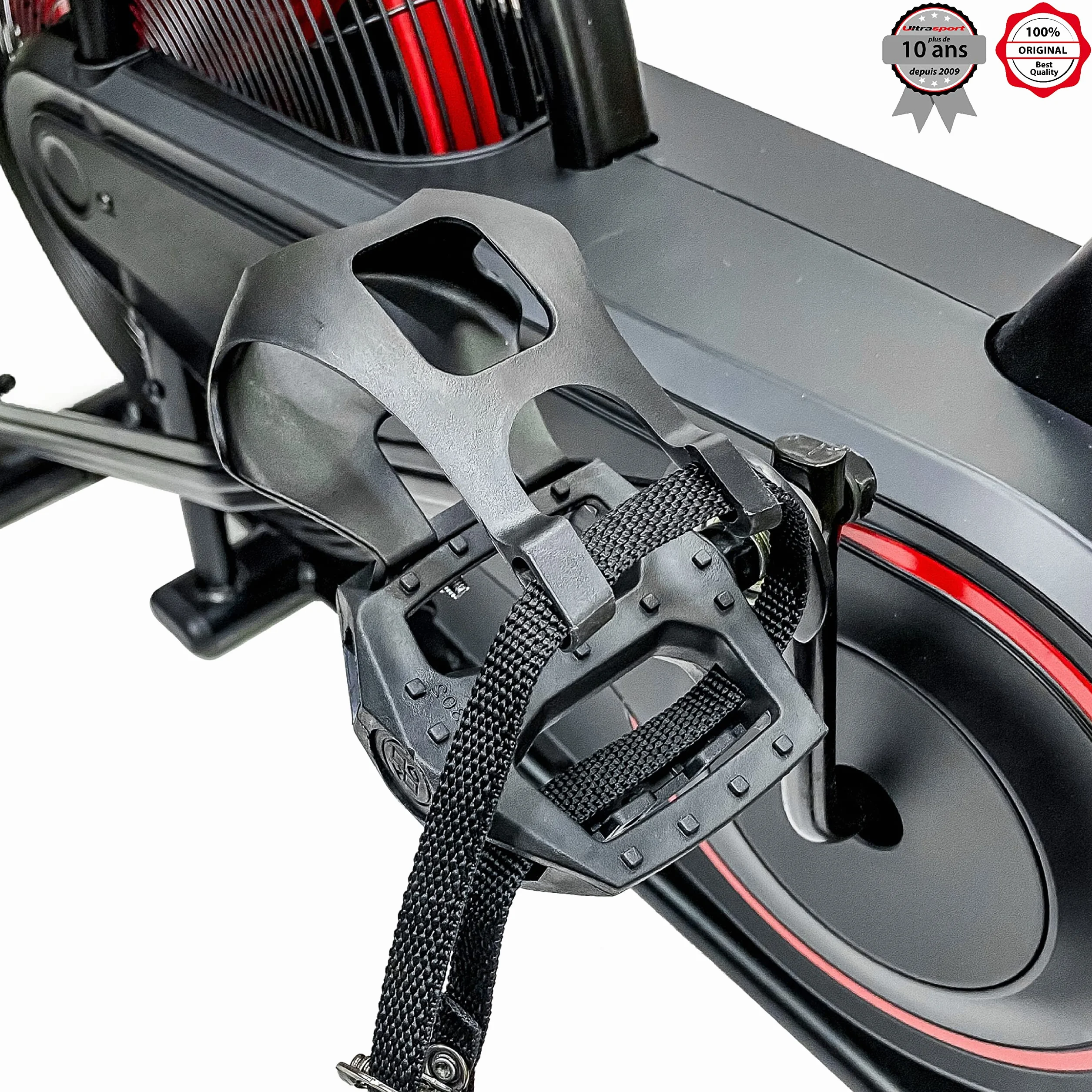 Ultrasport home trainer vélo de fitness ordinateur entraînement capteurs pouls résistance réglable 8 niveaux