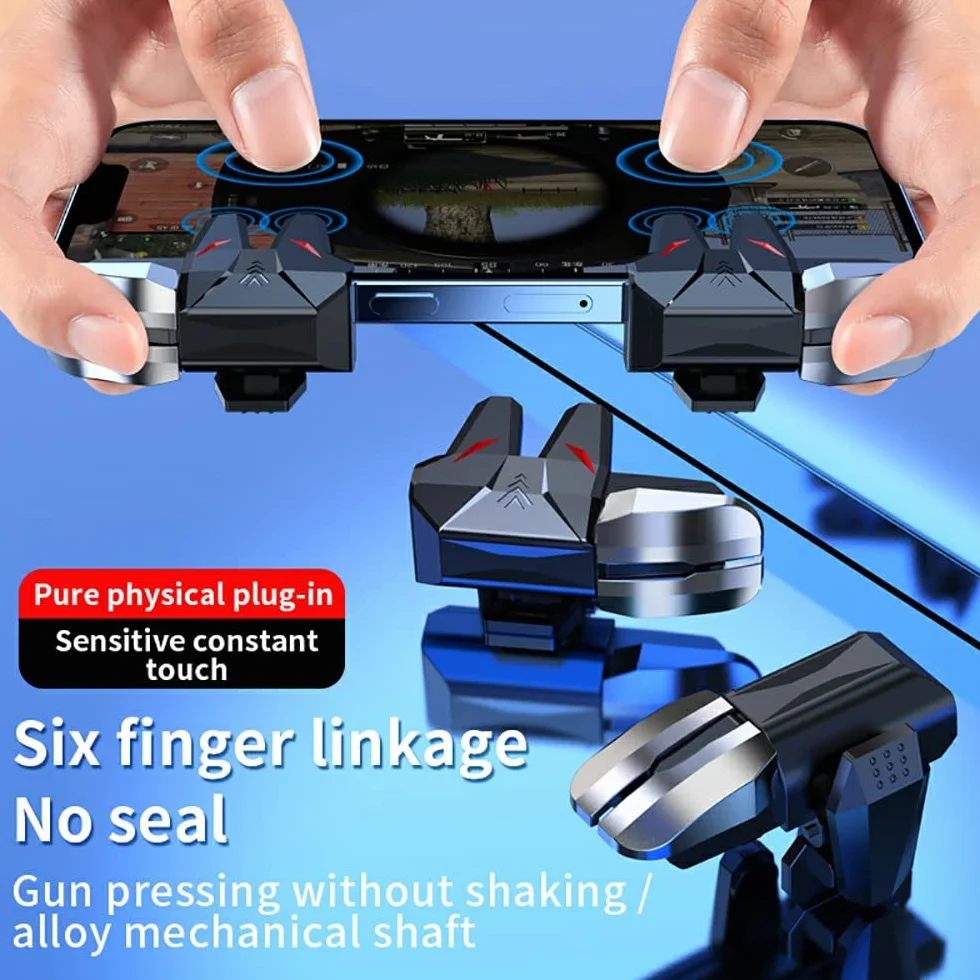 Mobile Trigger Controller 4 gâchettes L1R1 L2R2 Manette pour PUBG Telephone Portable Android iPhone iOS