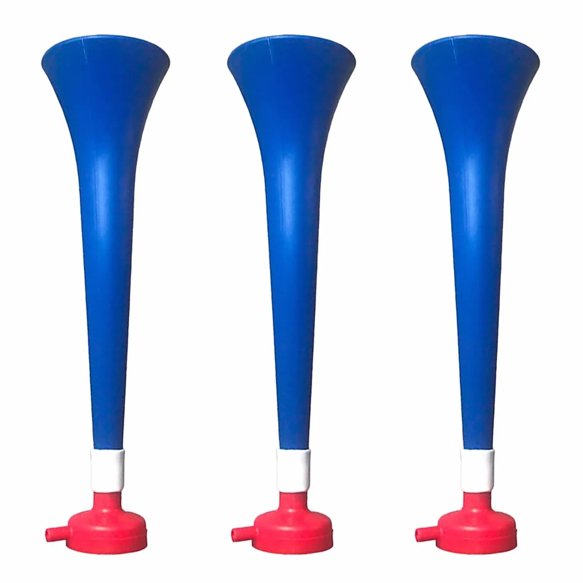 Pack x3 Trompettes Vuvuzela en Plastique pour le Football, Klaxon à air Fort pour Célébrations Sportives