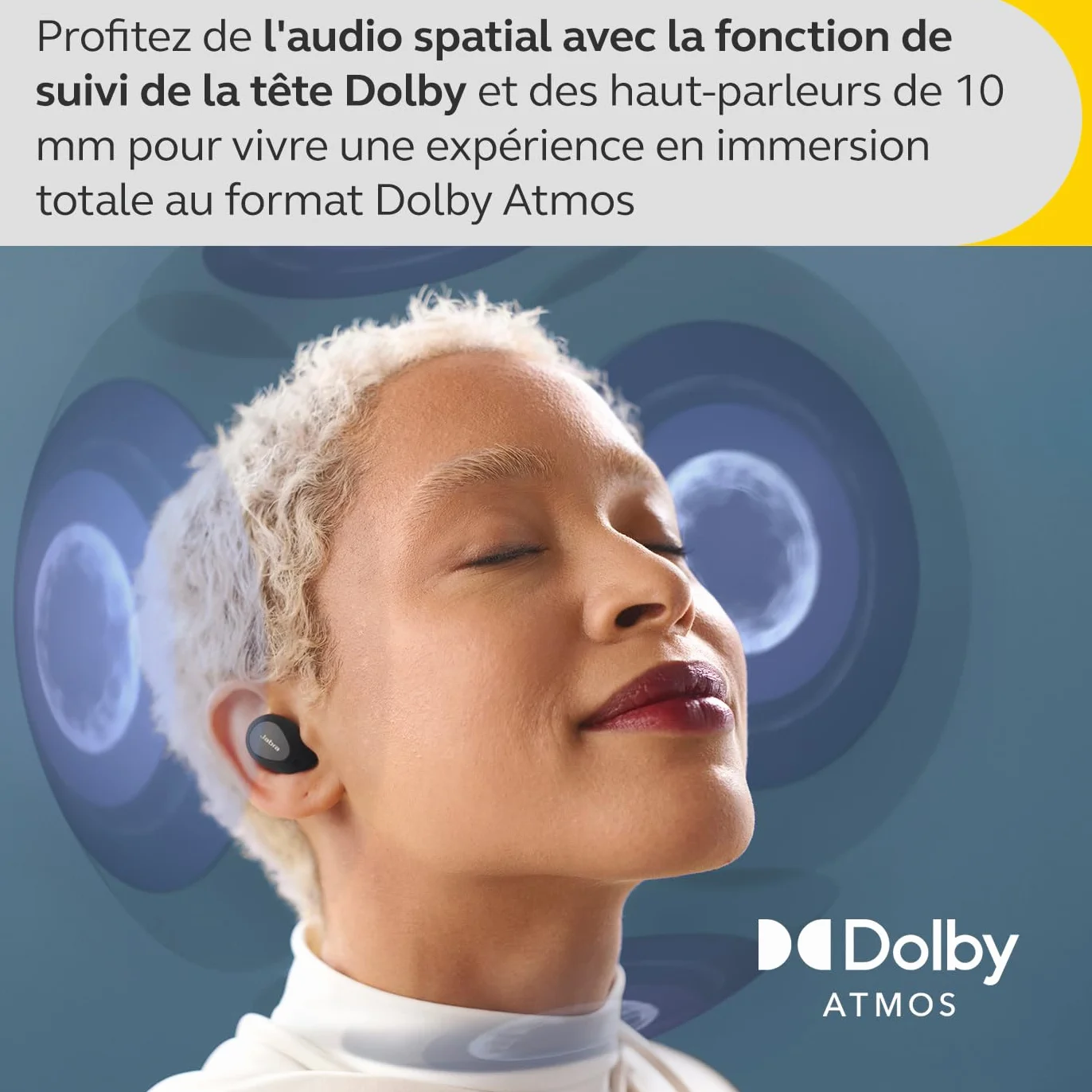 Jabra Elite 10 - Écouteurs sans Fil Bluetooth Intra-Auriculaires - Technologie Advanced Active Noise Cancellation - 6 Microphones intégrés, Son Dolby Atmos - Noir Titanium