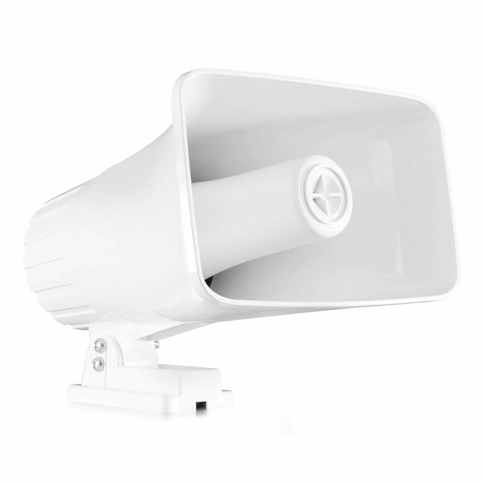 Power Dynamics CH300 Haut Parleur Pavillon 30 Watts - Blanc, Support de Montage Inclus, Idéal pour Sonoriser Vos Espaces Intérieurs ou Extérieurs