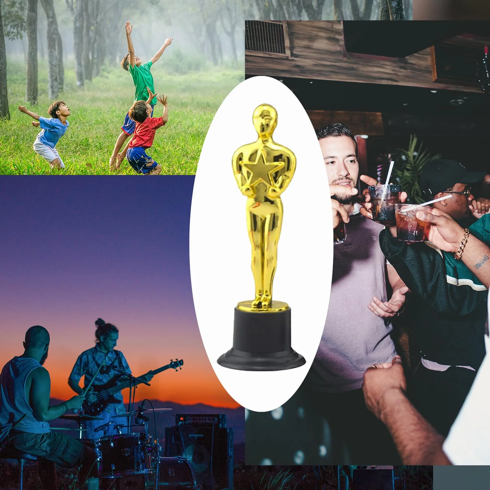 Trophée Football Personnalisable 12 Pièces pour Sports Awards