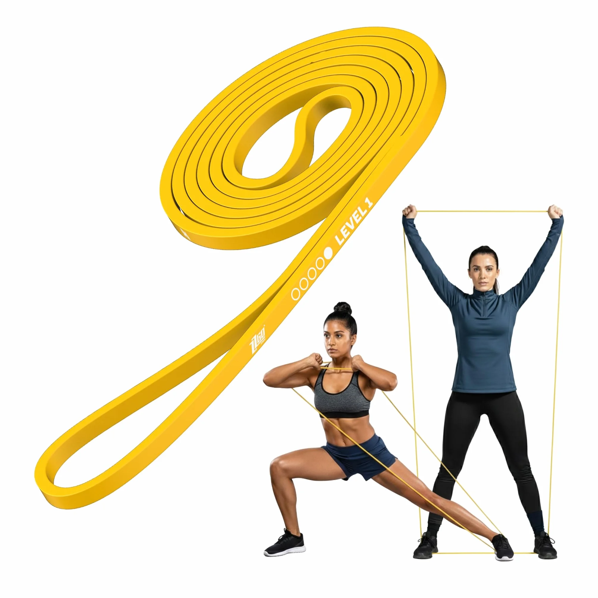 Bande Élastique de Musculation Latex Naturel Résistance Premium Entraînement Maison Salle Extérieur
