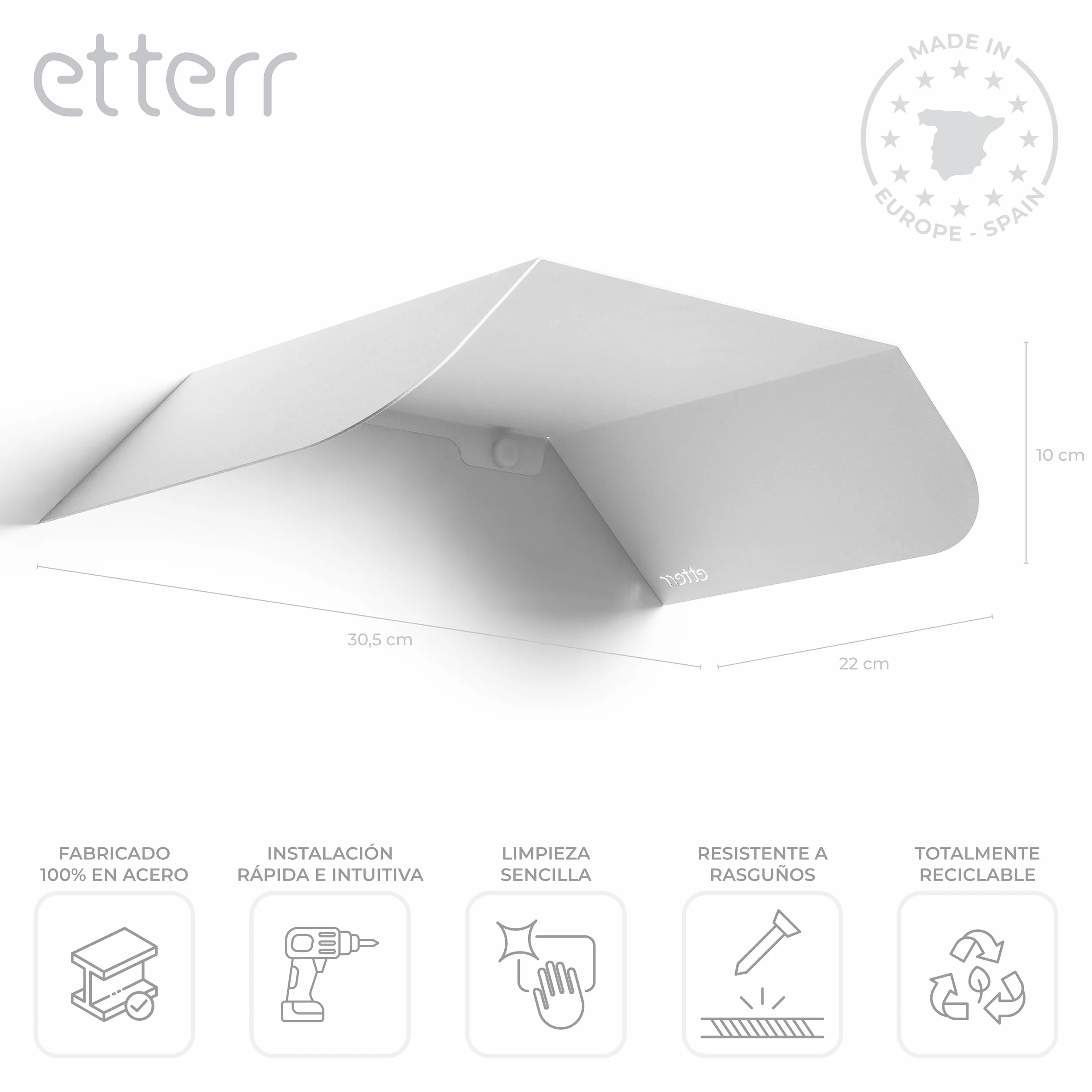 • Toit métallique pour caméra de sécurité • Visière auvent anti-pluie, pare-soleil • Toit couvert, abri et toit pour caméra IP, CCTV et visiophone • Protection pluie et rayons UV