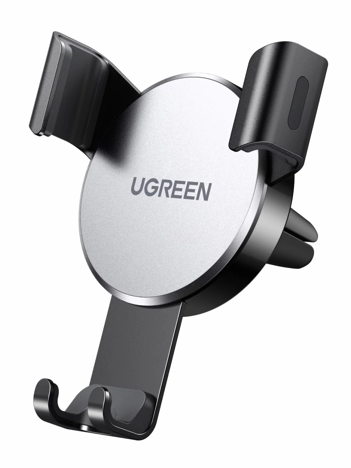 UGREEN Support Téléphone Voiture Gravité Grille Aération Porte Smartphone Voiture Ventilation Accroche Téléphone Auto Compatible avec iPhone 17 Pro Max Air 16 15 14 Galaxy S25 Ultra S24 (Gris)
