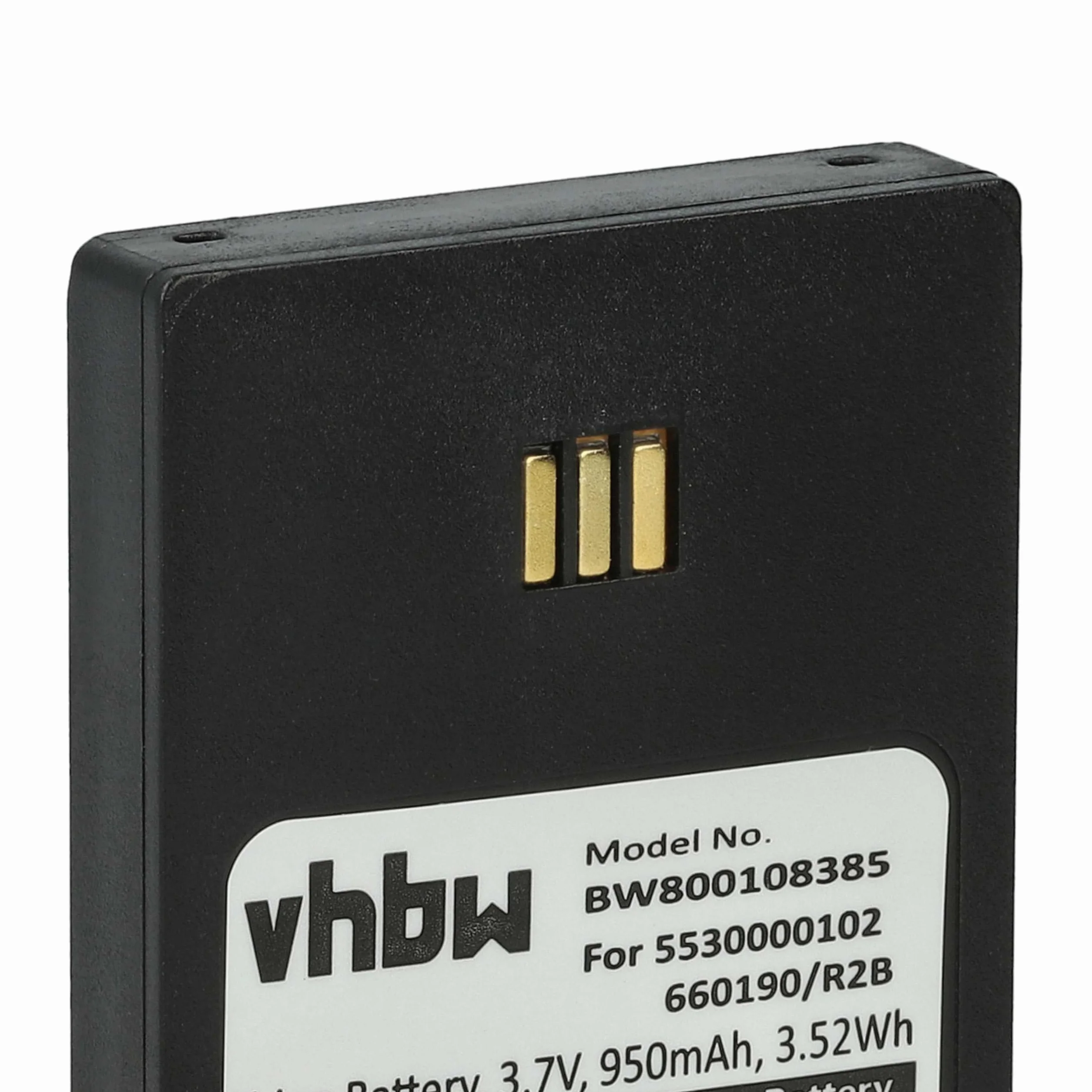 vhbw 1x Batterie Compatible avec Ascom 9D62, i62 Messenger, i62 Protector, D62, i62, i62 Talker téléphone Fixe sans Fil (950mAh, 3,7V, Li-ION)