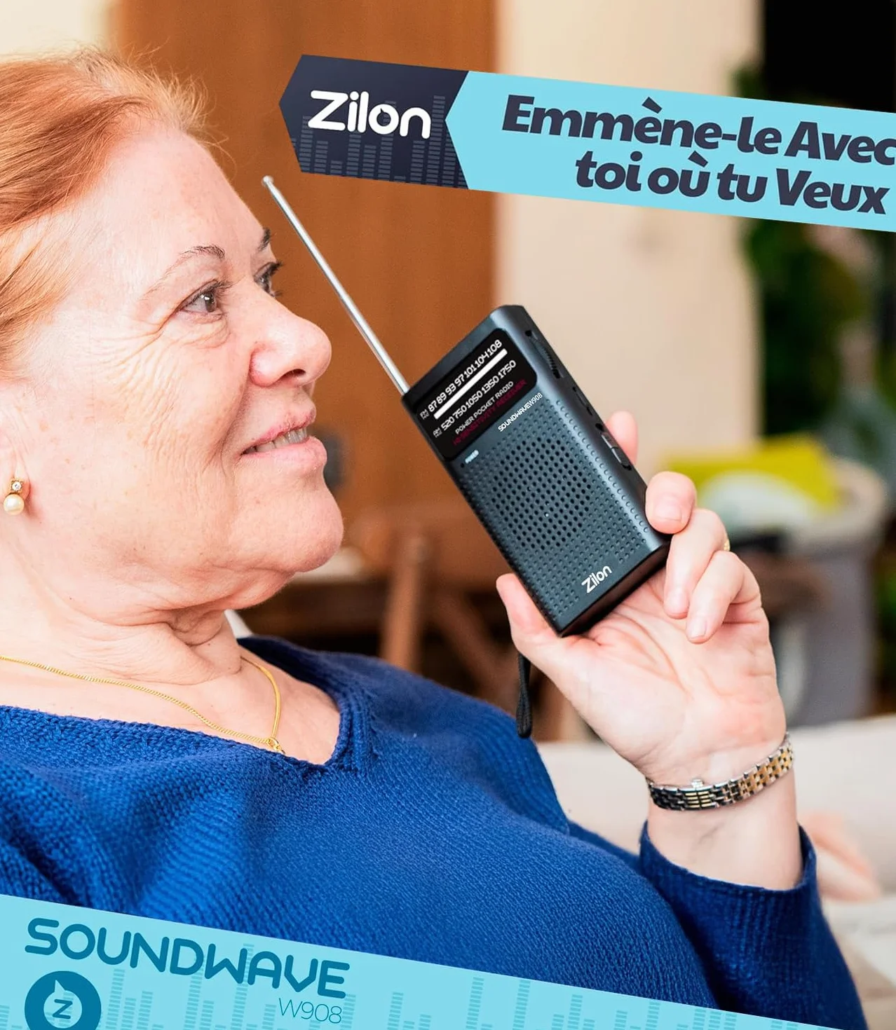 Radio à Piles Portable Petite Analogique Transistor FM Entrée pour Écouteurs Kit d’Urgence Excellente Réception Petit Poche Utilisation Simple Personnes Âgées Chiffres AA (Noire)