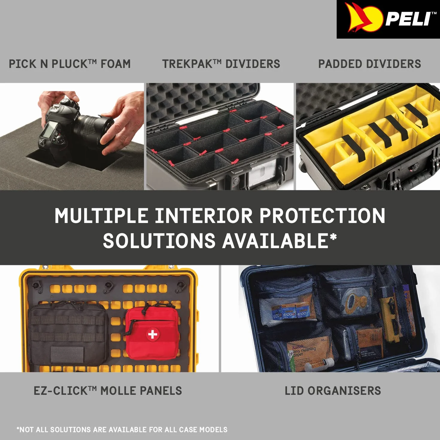 PELI 1615AirFS Set de Mousse de Rechange, Accessoire de la Valise Air Originale, Compatible Air 1615, Couleur : Noir