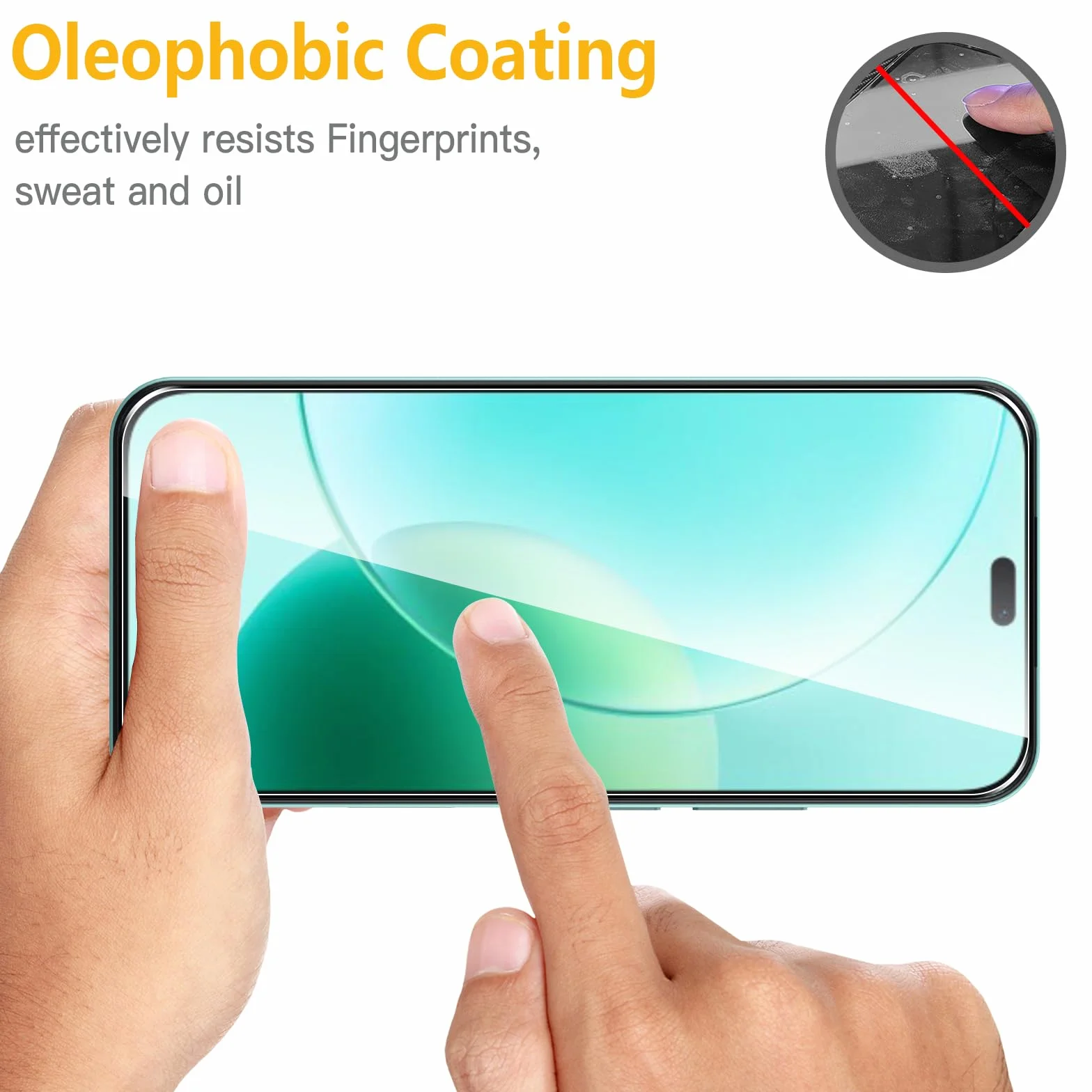 WFTE [Lot de 2 Verre Trempé pour Honor 400 Lite/Honor 200 Lite, 0,26mm Film de Protection D'écran avec Haute Transparence à 99%, Anti-trace Protecteur avec Dureté 9H Glass