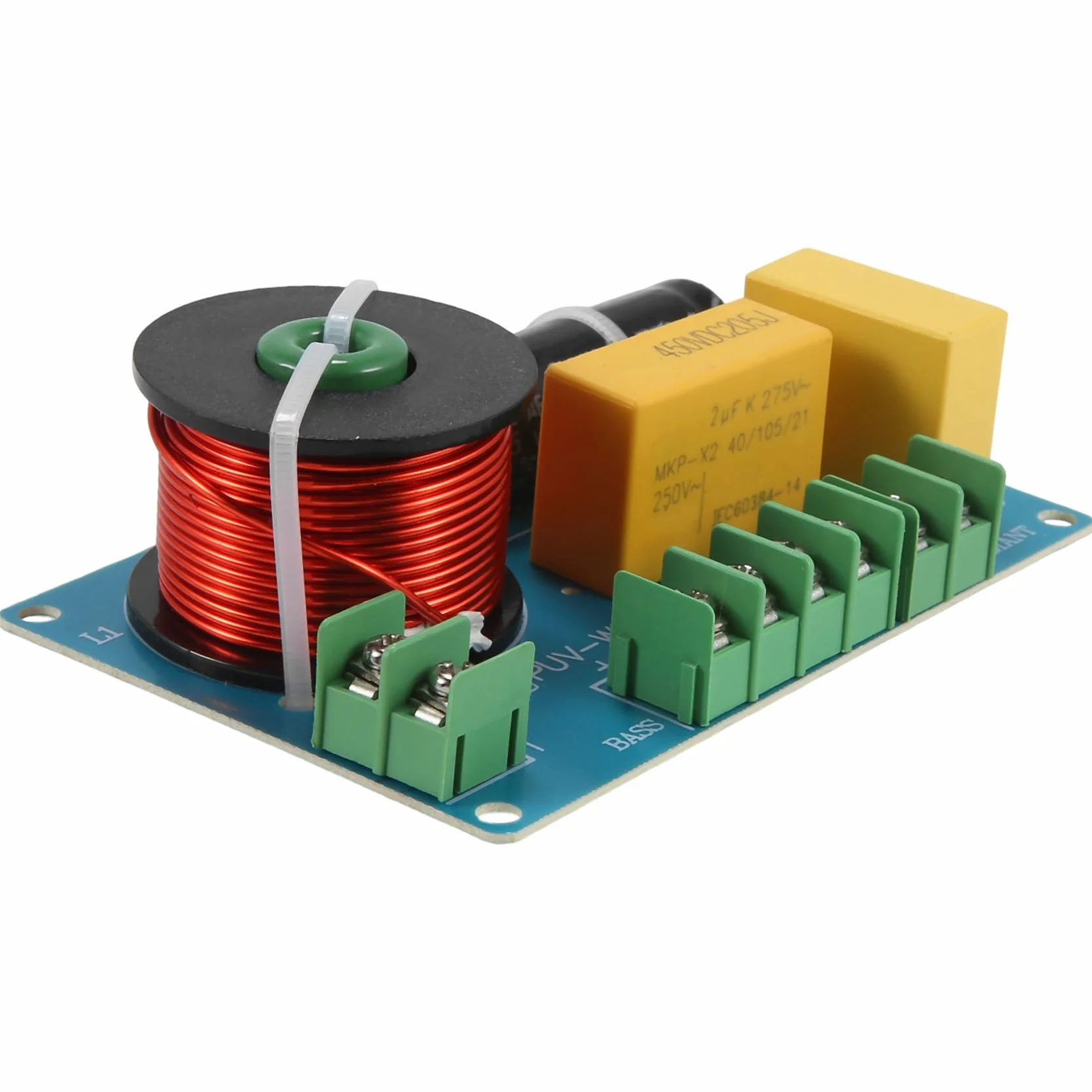 Diviseur de Fréquence de Haut-Parleur à 3 Voies de 200 W, Circuit Imprimé de Filtre de Séparateur Audio pour Le Croisement de Haut-Parleur de Bricolage de Cinéma Maison