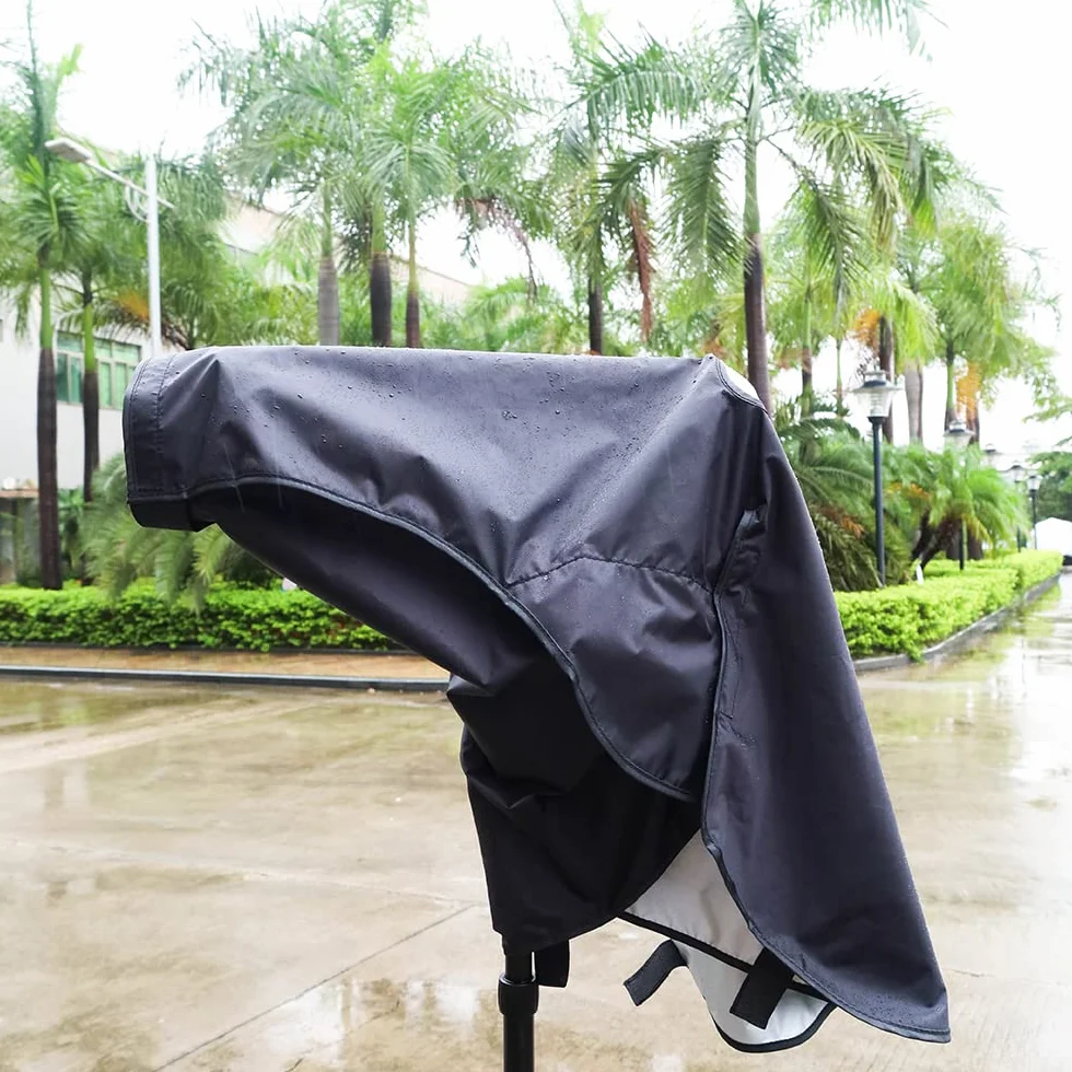 JJC Nylon Caméra Couverture Anti-Pluie Housse Protection Imperméable pour Nikon D750 D600 D7500 D7000 D5600 D5500 D3500 D90 D80 Canon 700D 650D 550D 1500D 1200D 30000D DSLR