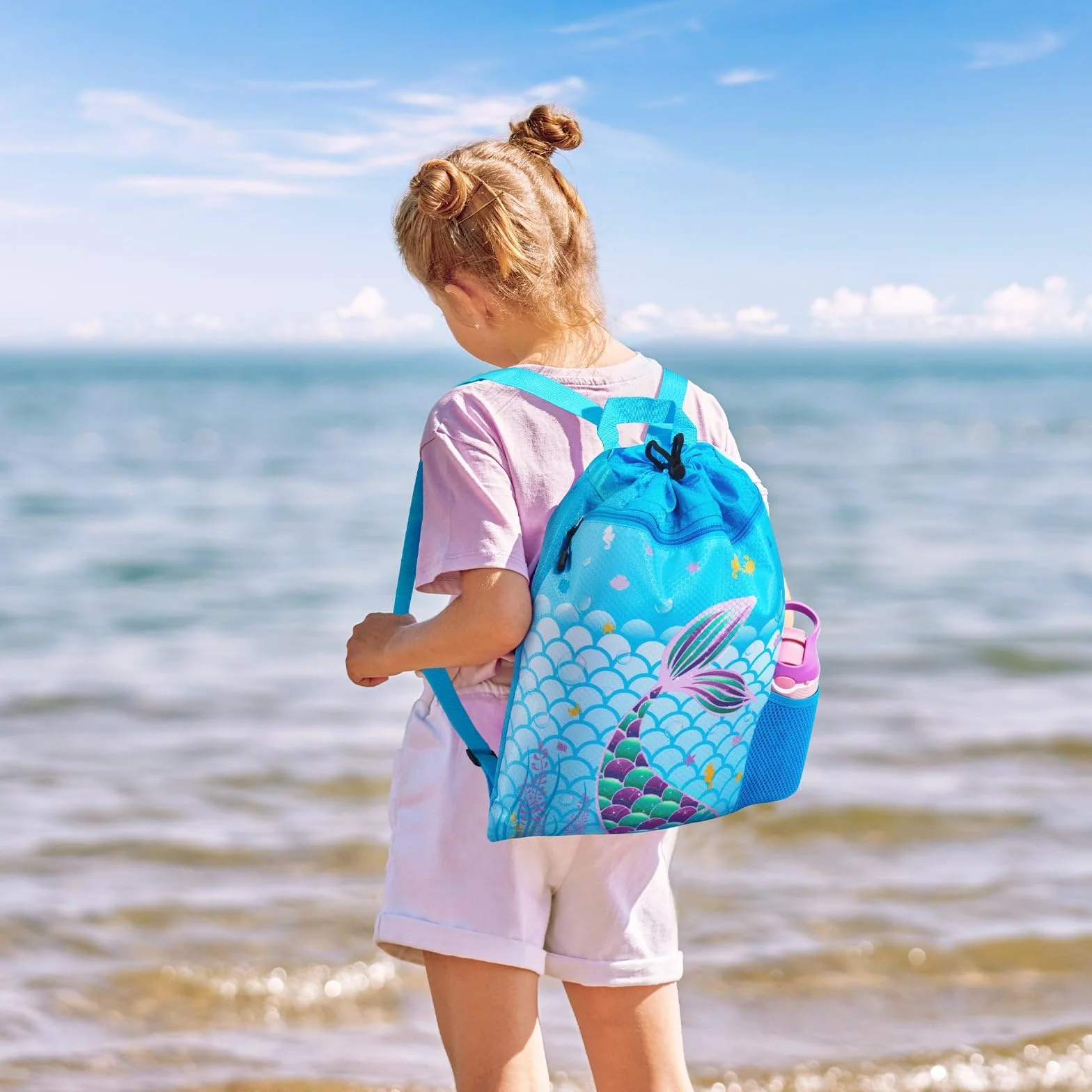 WAWSAM Sac à Dos Cordon Enfant Imperméable Sac de Gym