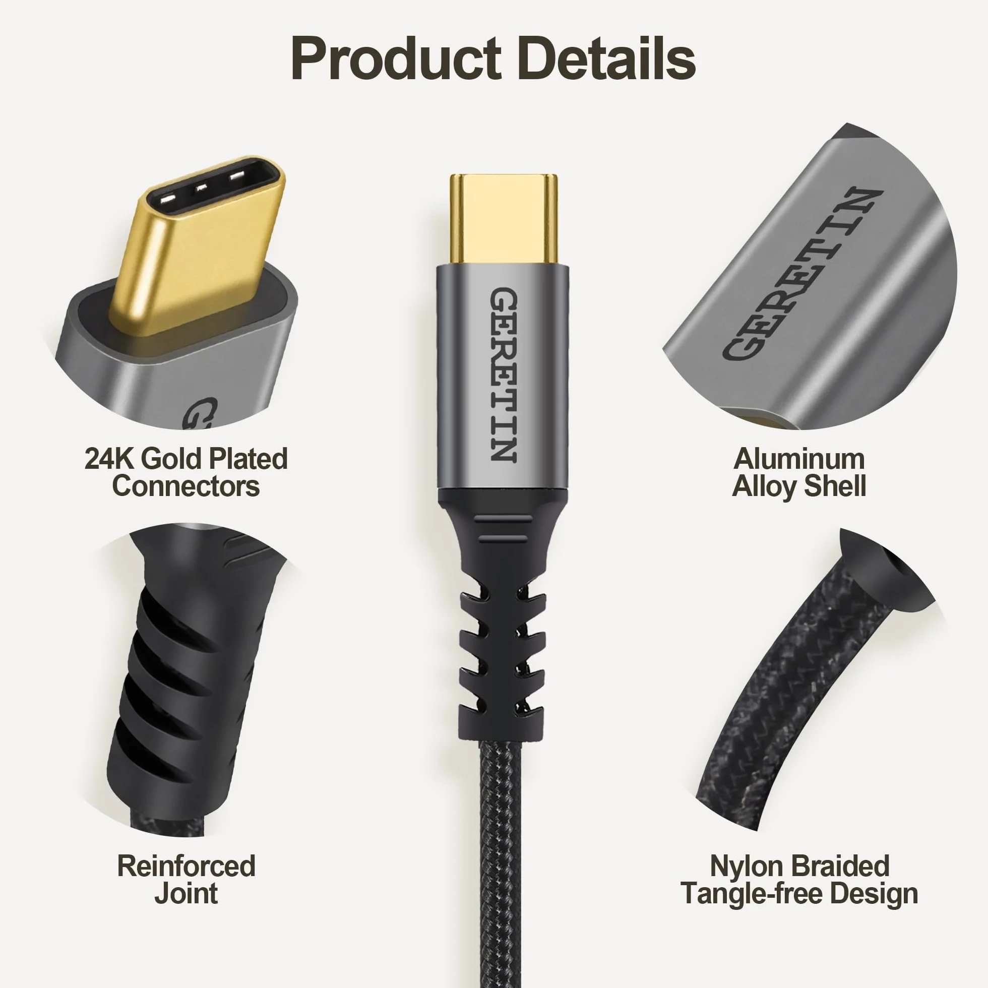 Câble Audio USB C vers 2 RCA Câble Adaptateur Type C Mâle vers 2RCA Mâle Y Auxiliaire Audio Stéréo Compatible avec Téléphone Amplificateur Enceinte HDTV Home Cinéma iPhone 16/17 Pixel 10/9-2M