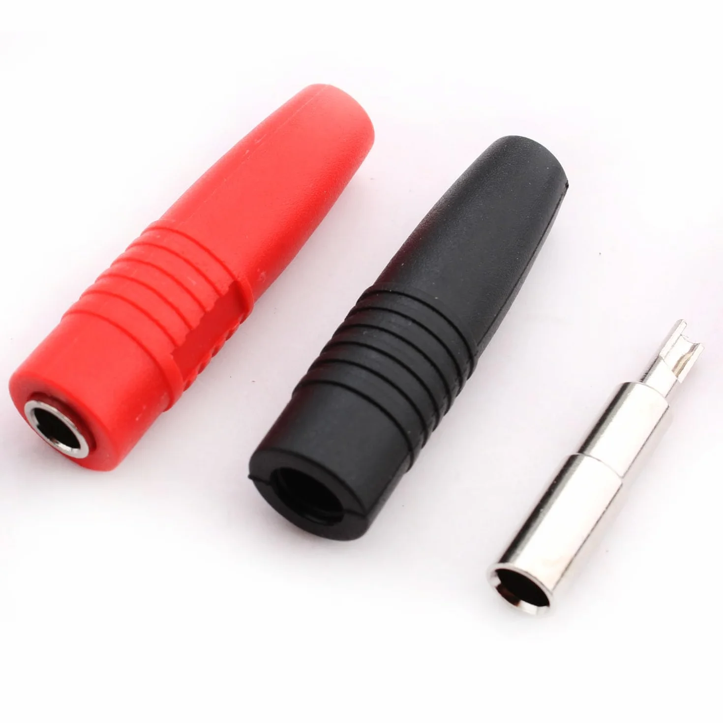 RUNCCI-YUN Lot de 10 fiches banane femelles isolées souder fiche banane 4mm femelles pour connecteur banane mâle non isolé