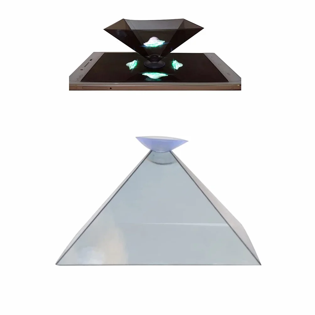 Support universel pour téléphone portable 3D hologramme pyramide Projecteur 360 degrés