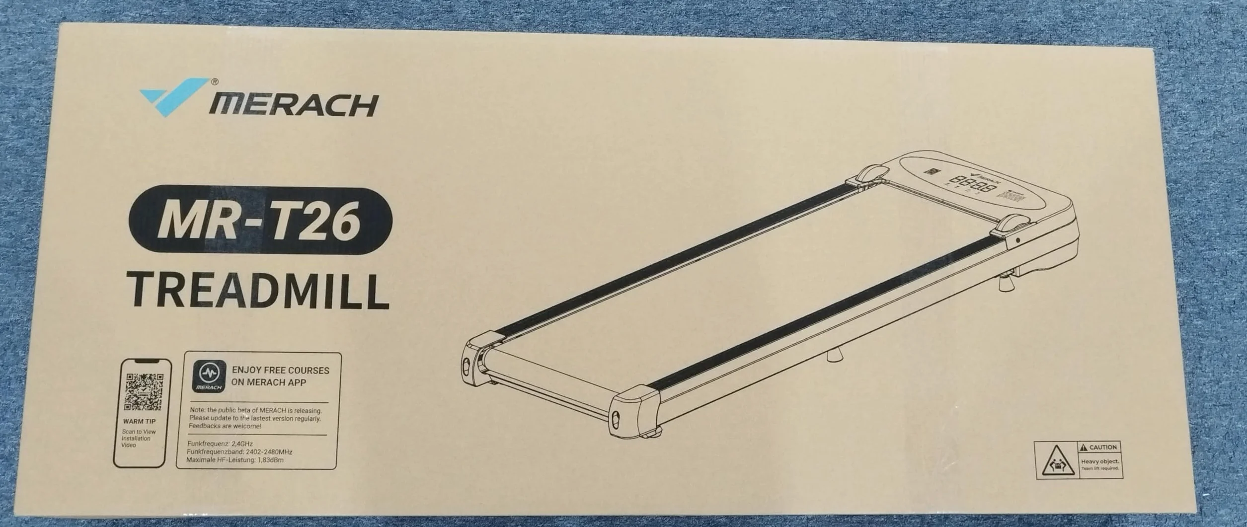 MERACH Tapis de course sous bureau 2 en 1 10 km/h 40 dB silencieux avec télécommande