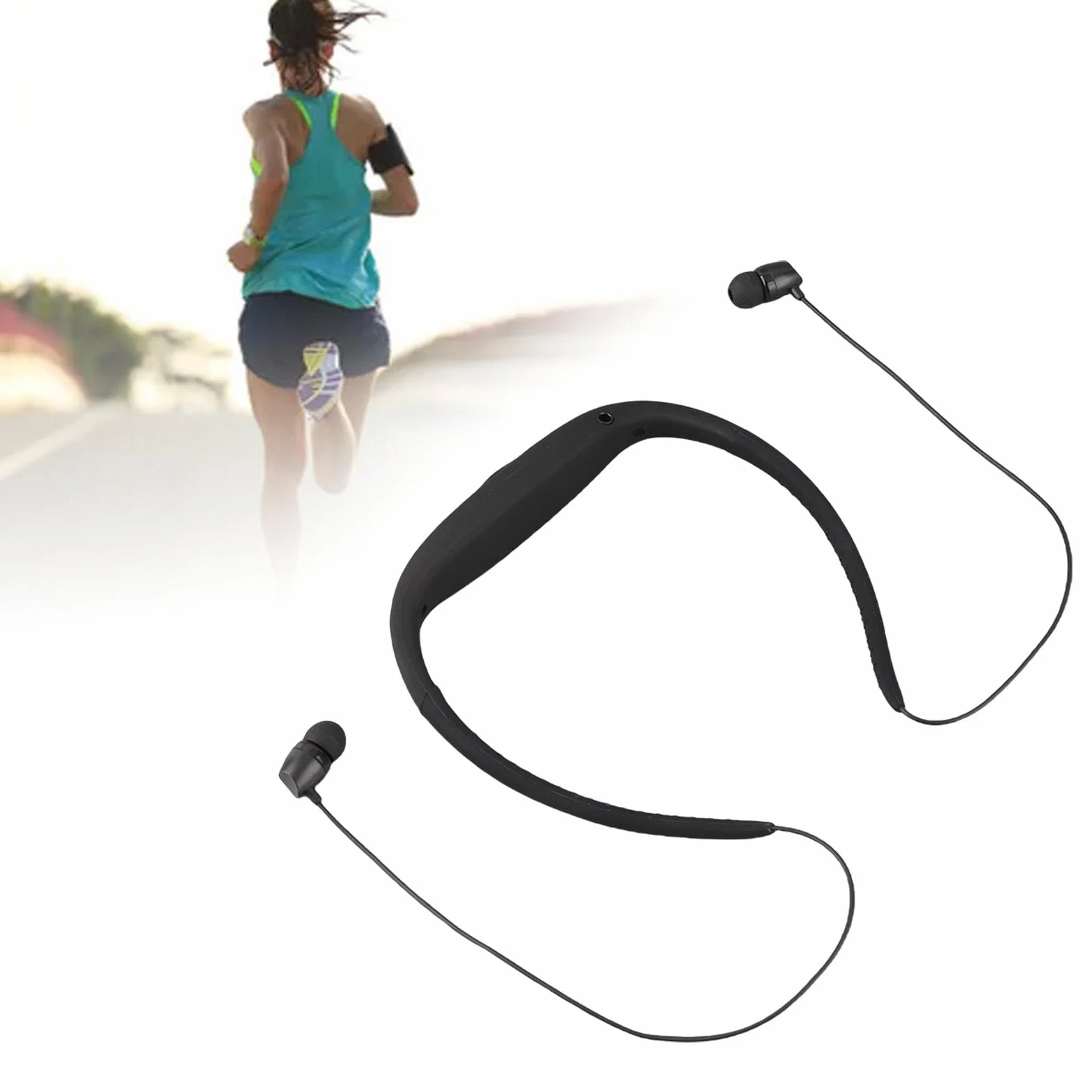Écouteurs MP3 étanches IPX8 Mémoire Intégrée 8 Go Natation Course Sport Batterie 300mAh Autonomie 8 Heures
