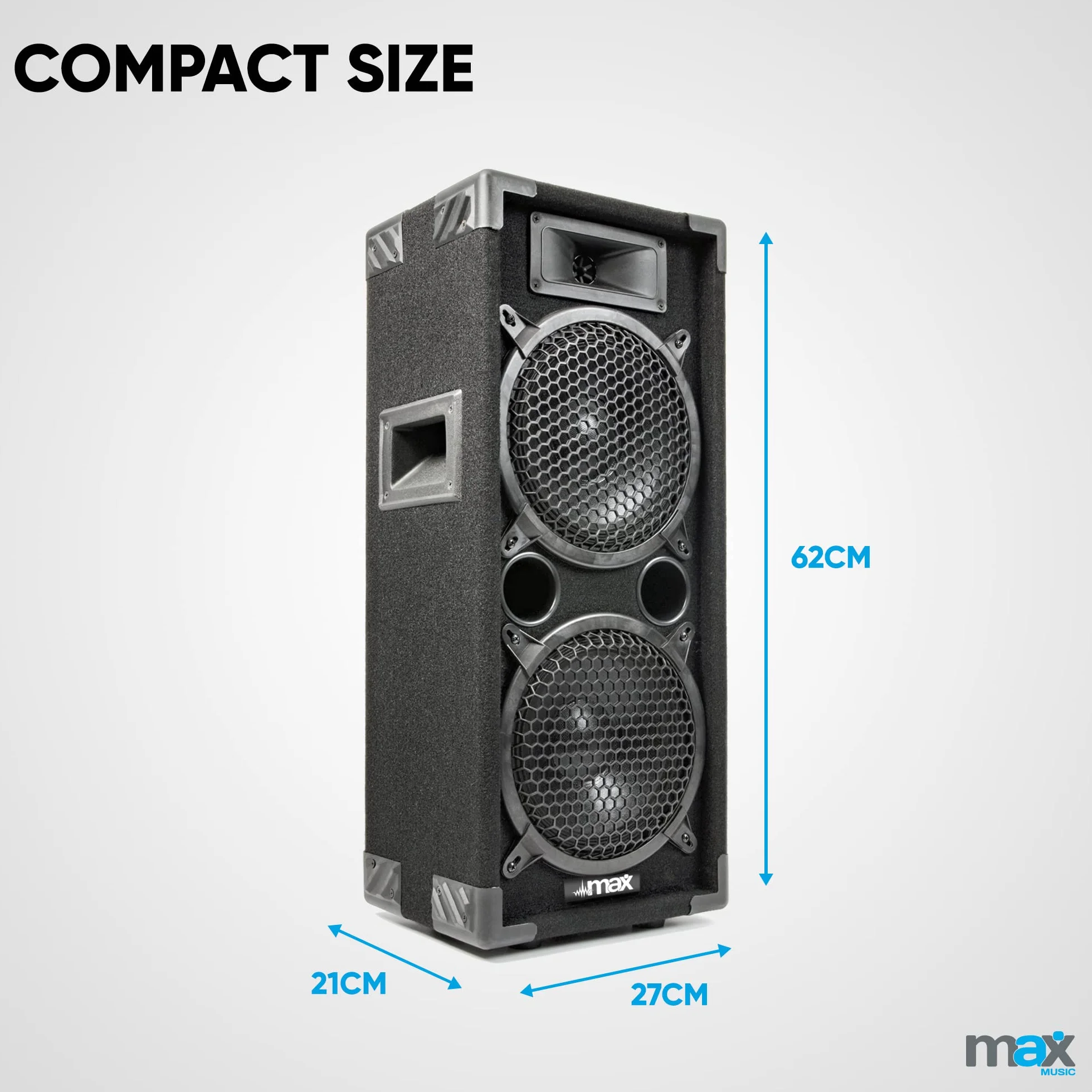 MAX Max28 1600W Enceintes 2x 8"