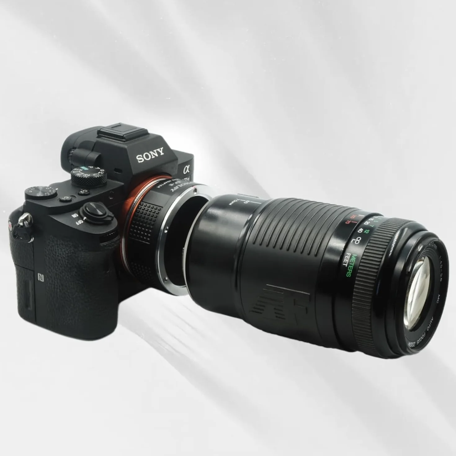 PHOLSY Manuelle Bague d'adaptation pour Objectifs: Compatible avec Les Objectifs Canon EF (EF-S) et Les Boîtiers Appareils Photo Sony E (NEX), EF vers E