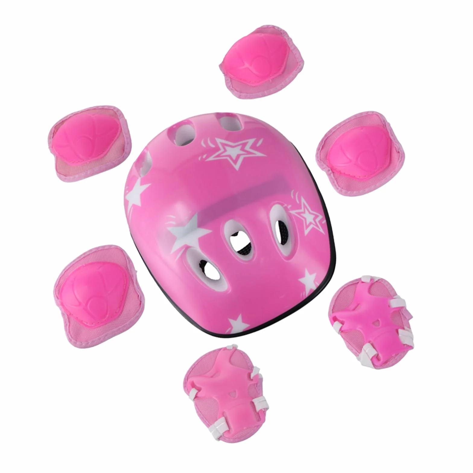 Lot de 7 équipements de protection pour enfant 3-16 ans genouillères coudières protège-poignets scooter patinage
