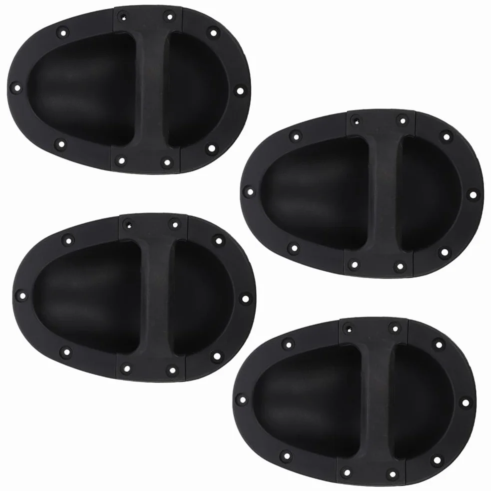Artibetter Poignée de Remplacement pour Amplificateur en Abs Noir, Lot de 4 Pièces, Robuste et Pratique, pour Haut-Parleur et Usage sur Scène