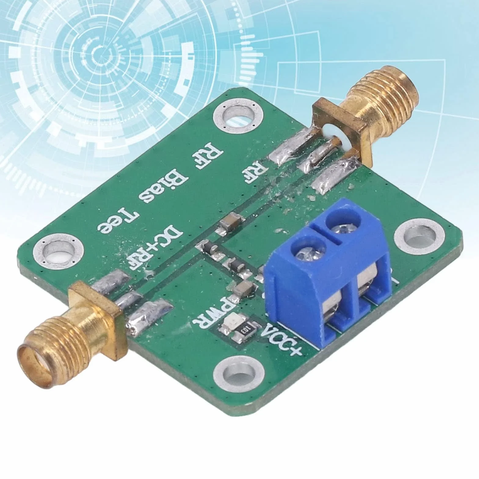 Bias Tee DC Module Filtre RF 10 à 6000MHz pour Systèmes de Communication