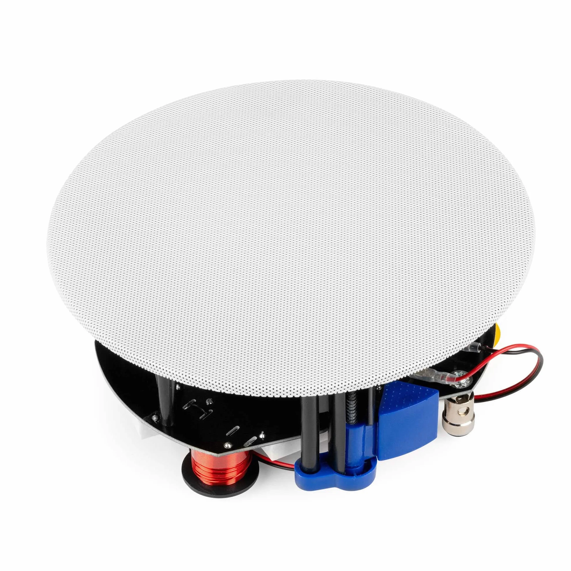 Power Dynamics KVCS5 HQ - Haut-Parleur de Plafond 5,25″ IP44 Blanc - Enceinte encastrable résistante à l’humidité pour Salle de Bain, Commerce et terrasse Couverte