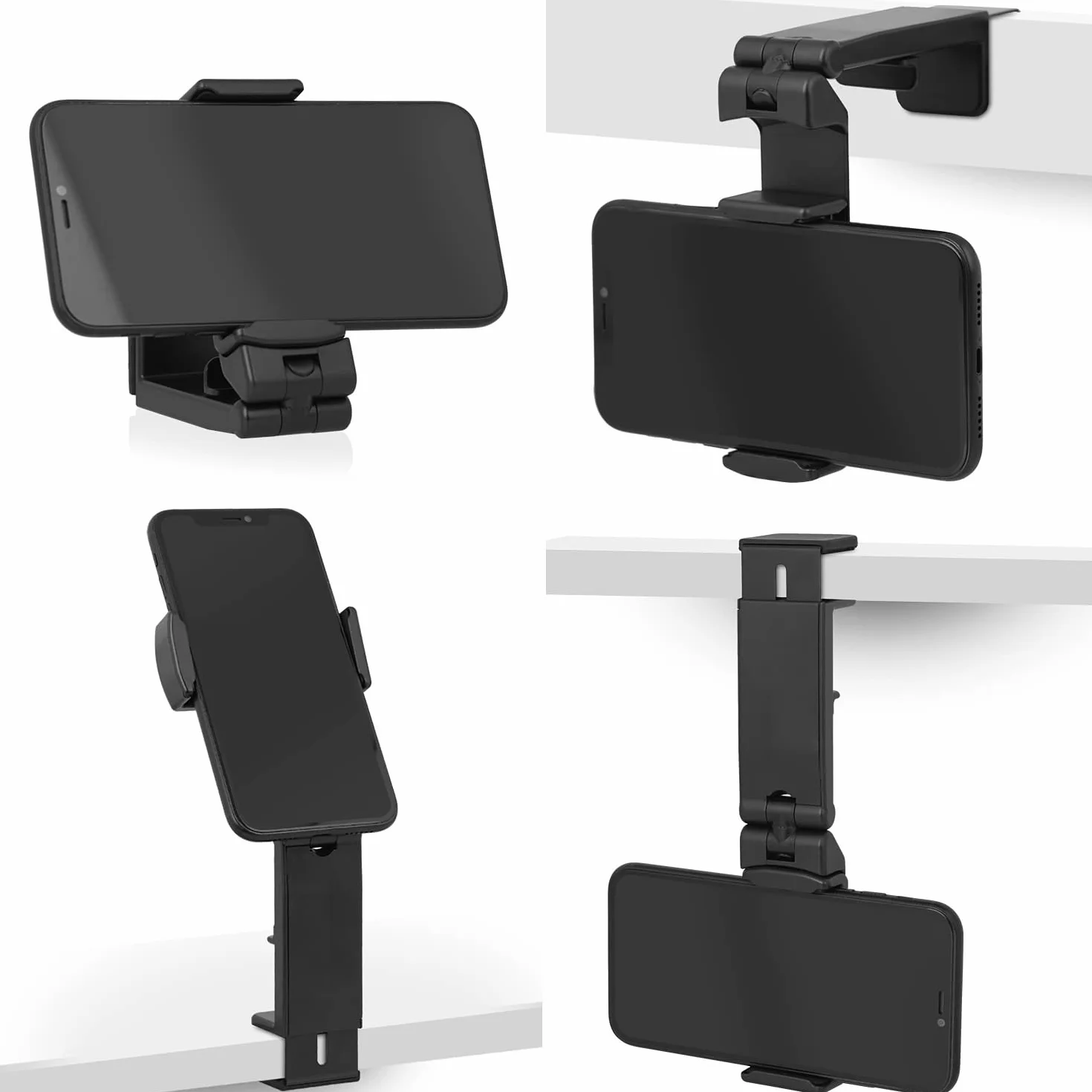 Wicked Chili 2X Support de téléphone Portable Flexible Pliable avec rotule à 360° et Pince de Table