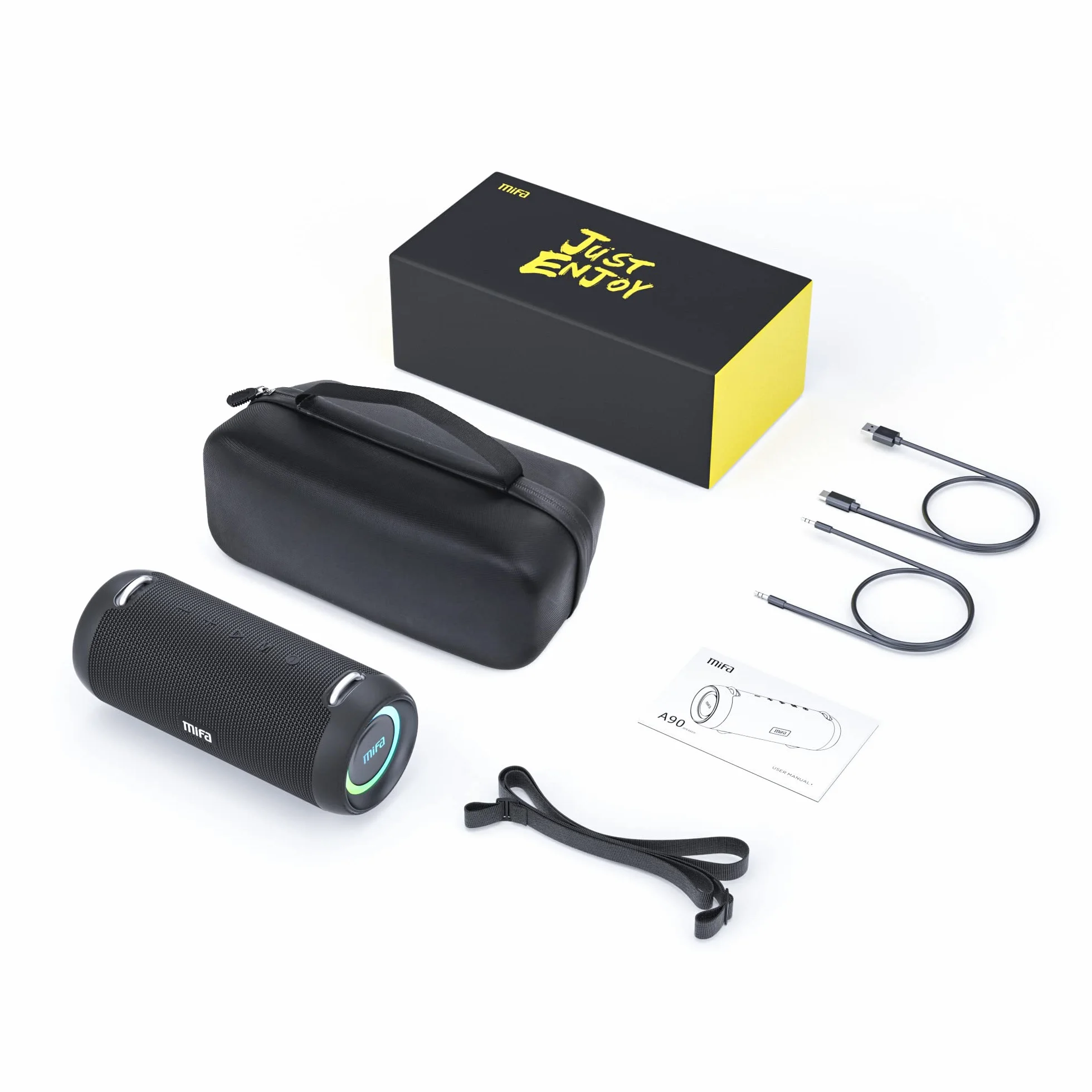 MIFA Enceinte A90 Haut-Parleur Bluetooth 60W sans Fil IPX7 Étanche 30 Heures de Lecture USB-C Portable