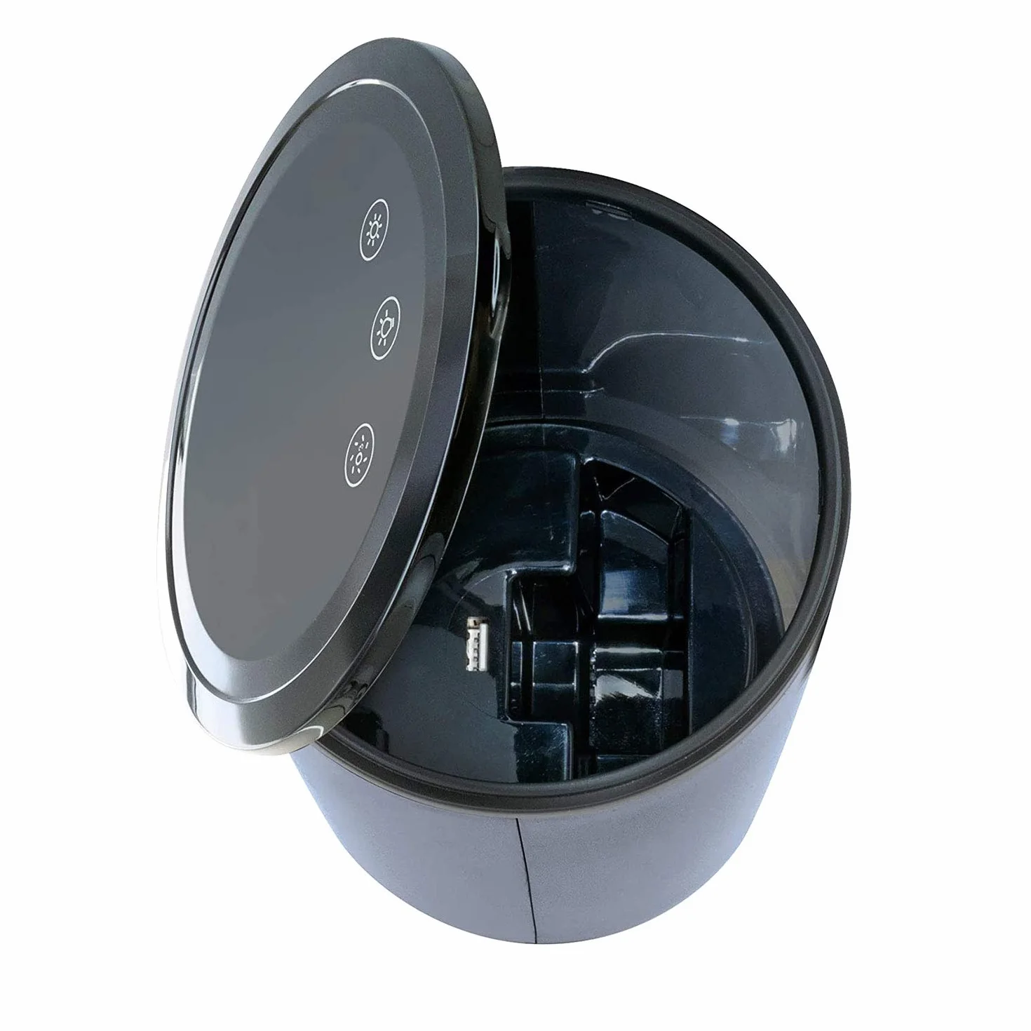 INNOVATE - Boîte de désinfection ozone, stérilisateur, désinfectant pour téléphone portable, clés, smartphone, bijoux, lunettes, etc., éclairage LED, câble USB, port USB