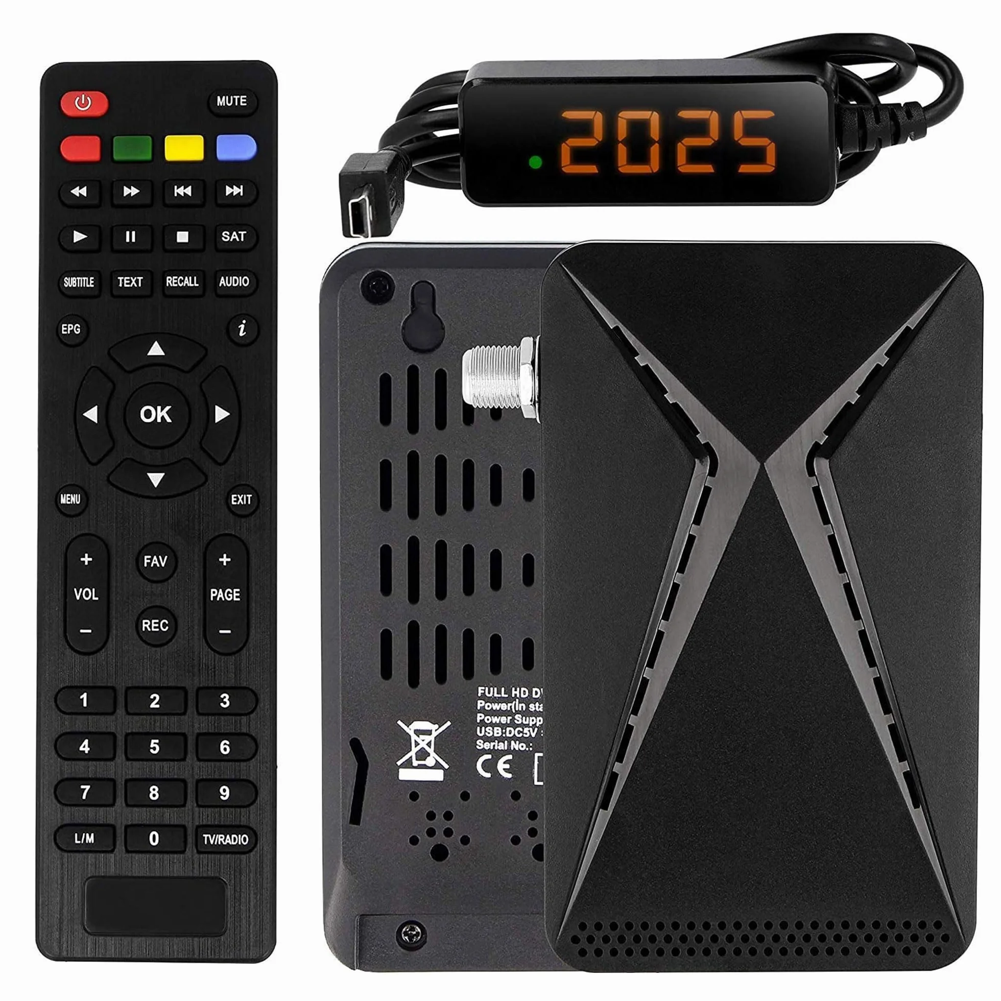 HD-line 26100 Mini Récepteur Satellite DVB-S2 /ARD & ZDF SD avec arrêt Automatique/Récepteur numérique Full HD 1080p (HDTV, USB)