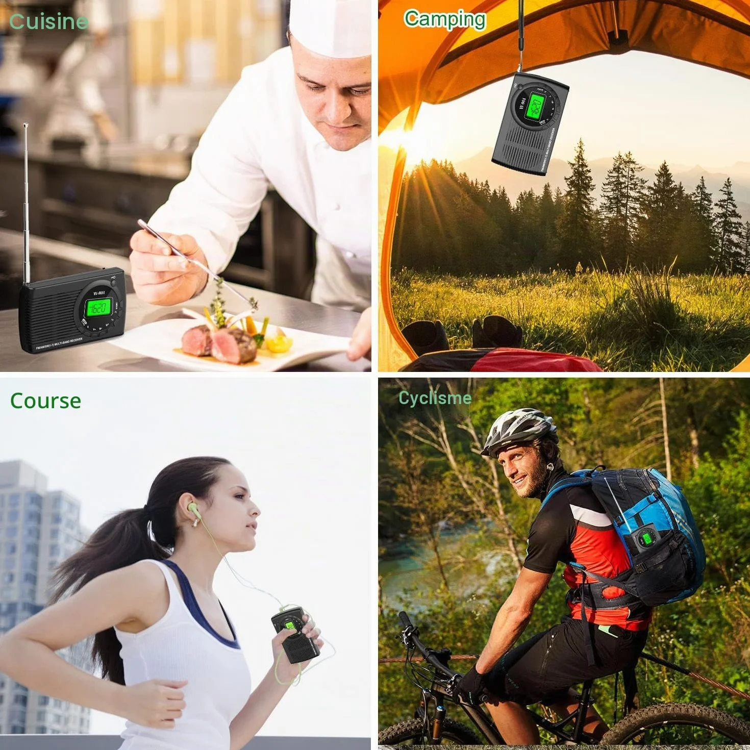 Tendak Petite Radio Portable FM/AM (MW) /SW, Transistor Radio avec Une Excellente Réception et Une Qualité Sonore Elevée, Mini Radio avec Connexion Timed/Casque