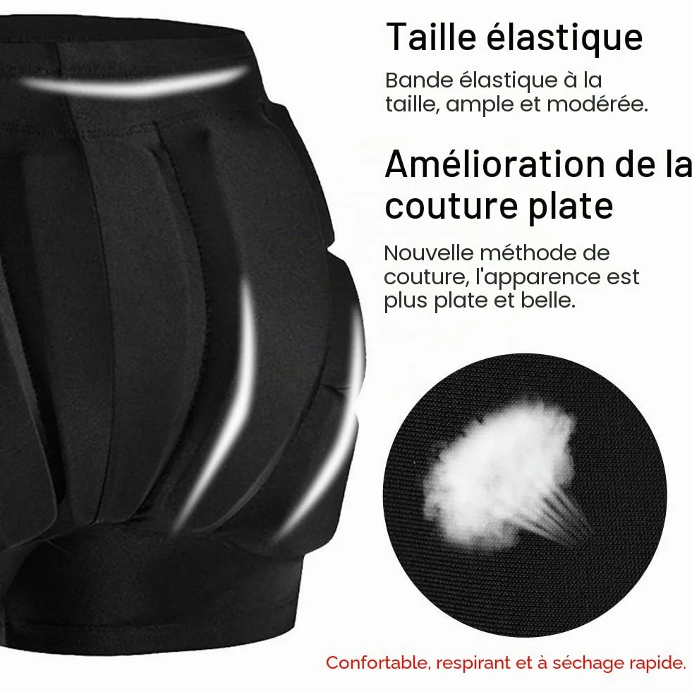 Short rembourré de protection des hanches pour enfants 3D, coussinets de protection des fesses pour snowboard, patinage
