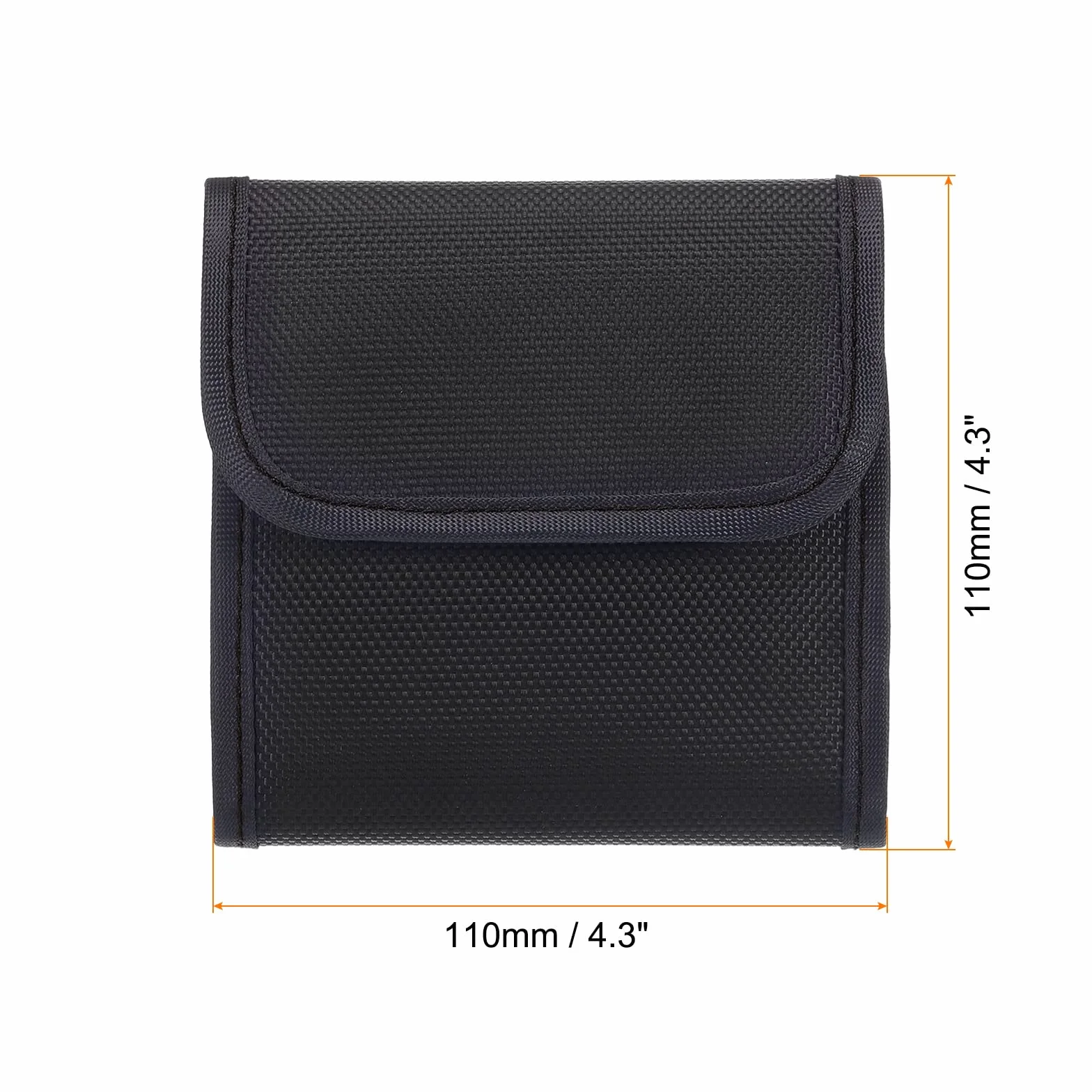 PATIKIL Étui de filtre d'appareil photo de 82 mm, 3 poches pour filtre d'appareil photo, pochette résistante à l'eau et à la poussière pour le stockage de filtre de photographie, Noir , 1 pack
