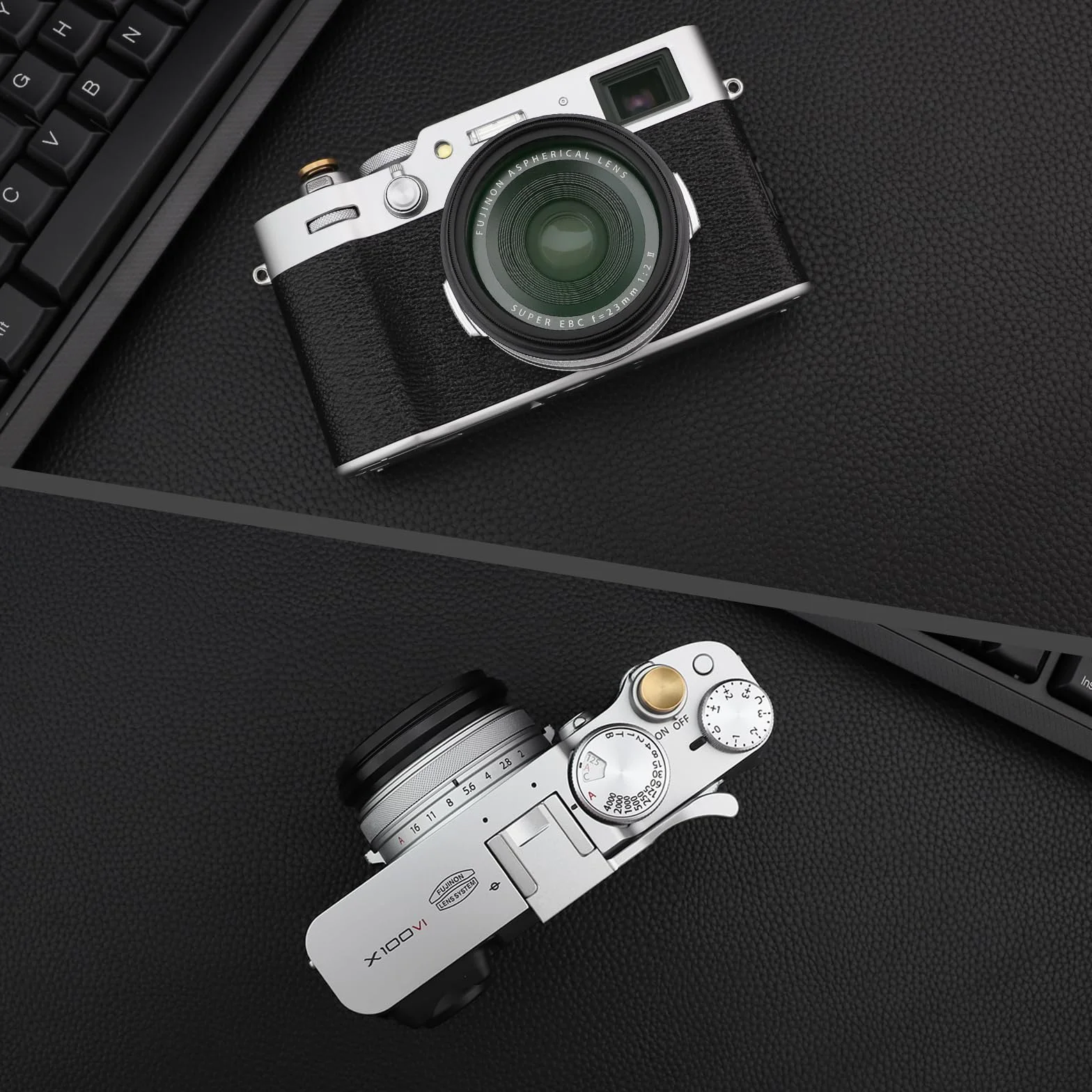 Haoge LAR-X52B Bague d'adaptation pour filtre d'objectif Fujifilm X100VI X100V 49 mm Noir