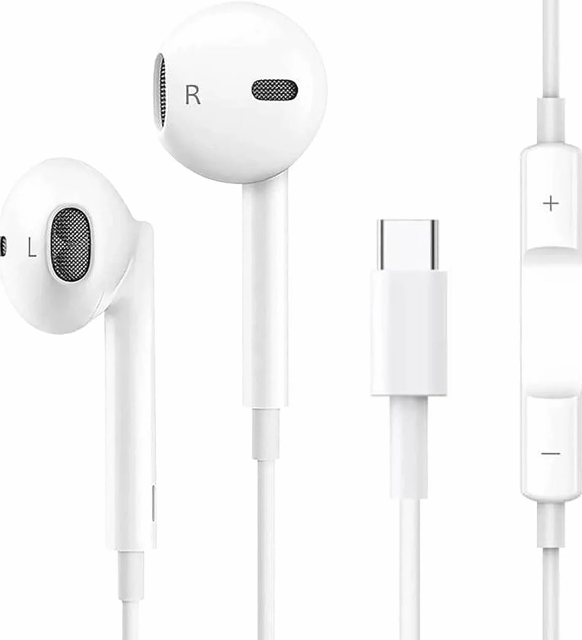 Écouteurs USB C,Ecouteur Filaire HiFi Stéréo Compatible avec iPhone 17/16/15 Pro Max Plus,iPad Pro Air,Samsung Galaxy S25/S24/S23/S22/Ultra,Google Pixel,Xiaomi,Huawe,Android,Type C