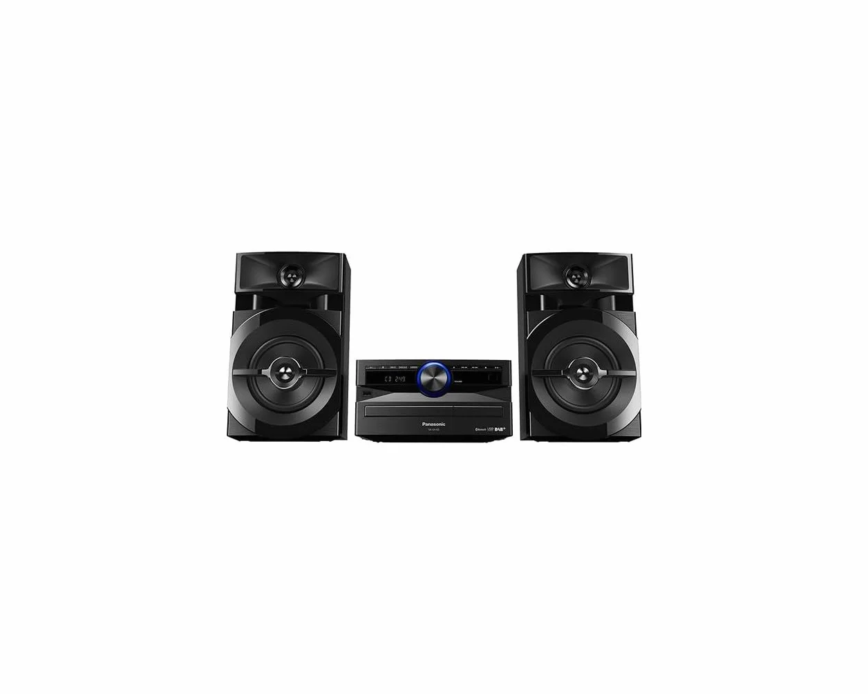 Panasonic SC-UX102E-K Mini chaine hifi DAB+ Bluetooth 300W Lecteur CD Radio FM/DAB/DAB+ Rythime D.Bass Bluetooth Port USB DJ Jukebox Design élégant et sobre, Noir, Version Française
