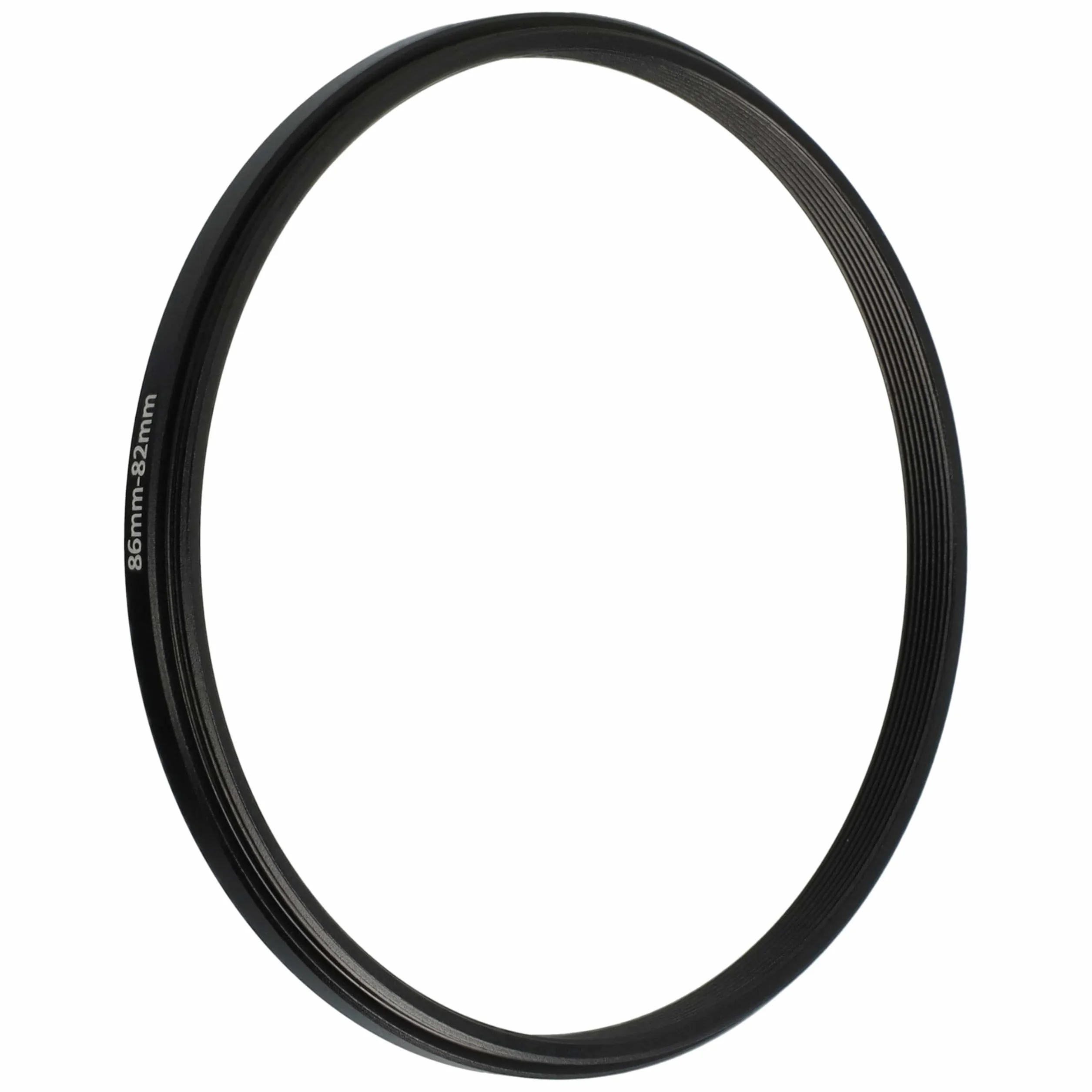 vhbw Bague d'adaptation Step-Down 86 mm vers 82 mm pour Appareil Photo - Réducteur, métal Noir