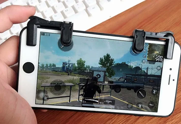 Joystick avec Gachettes pour XIAOMI Mi 11 Ultra Smartphone Jeux Video Manette Ventouse Precision Universel